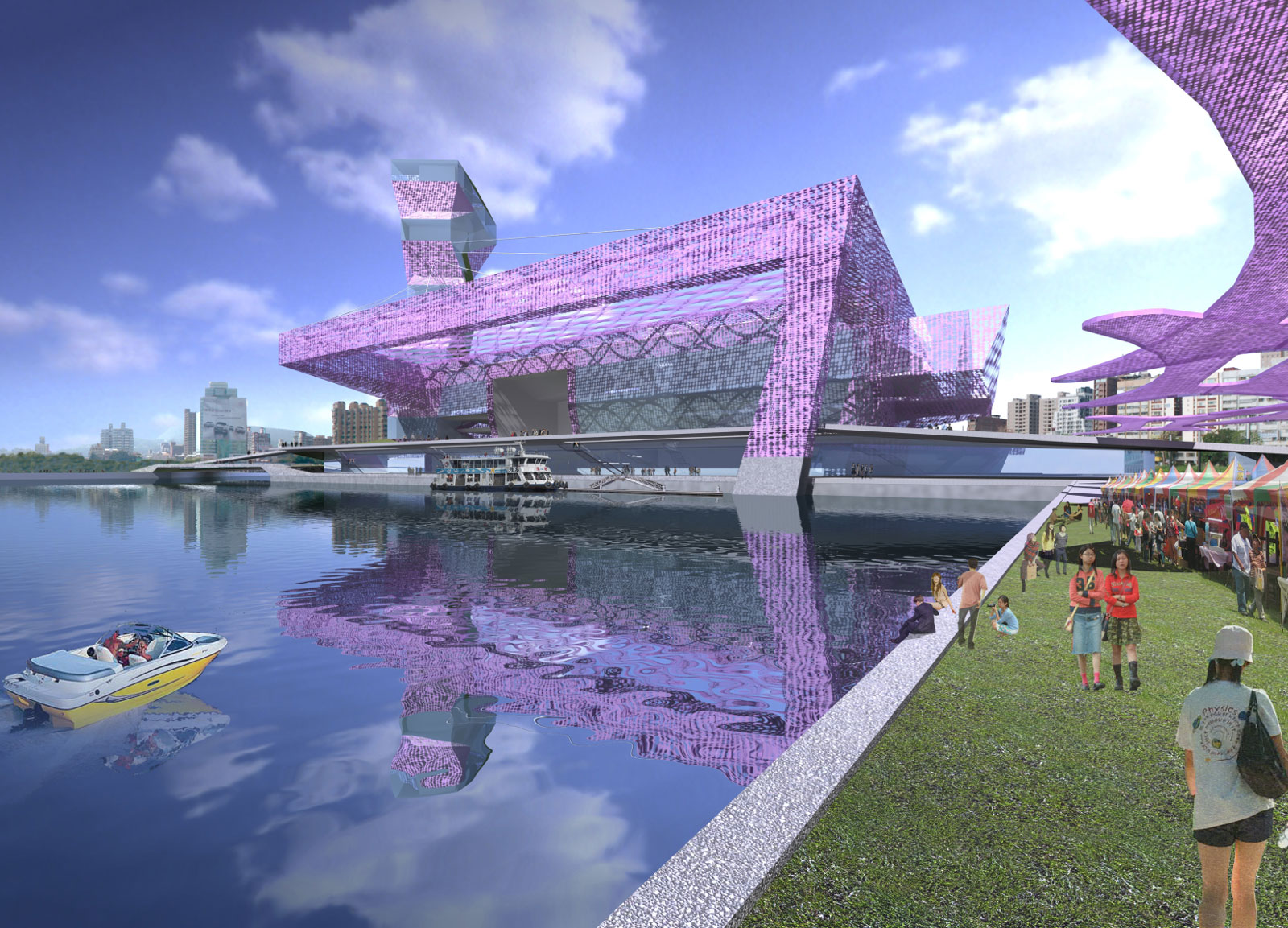 Kaohsiung Maritime Cultural Music Center Competition Proposal Ojanen Chiou Architects Llp Archello