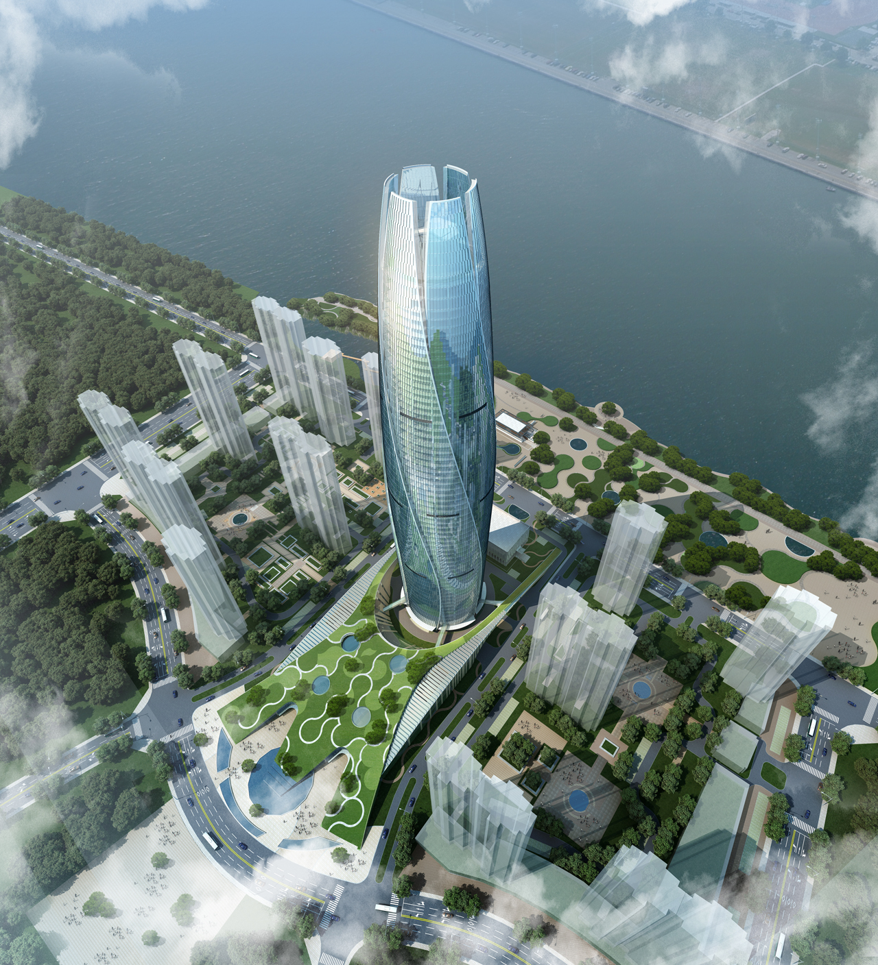 深崎暮人　Falling Green Fushun Green Center 'New City Flower' | UA Studio 7-Urban