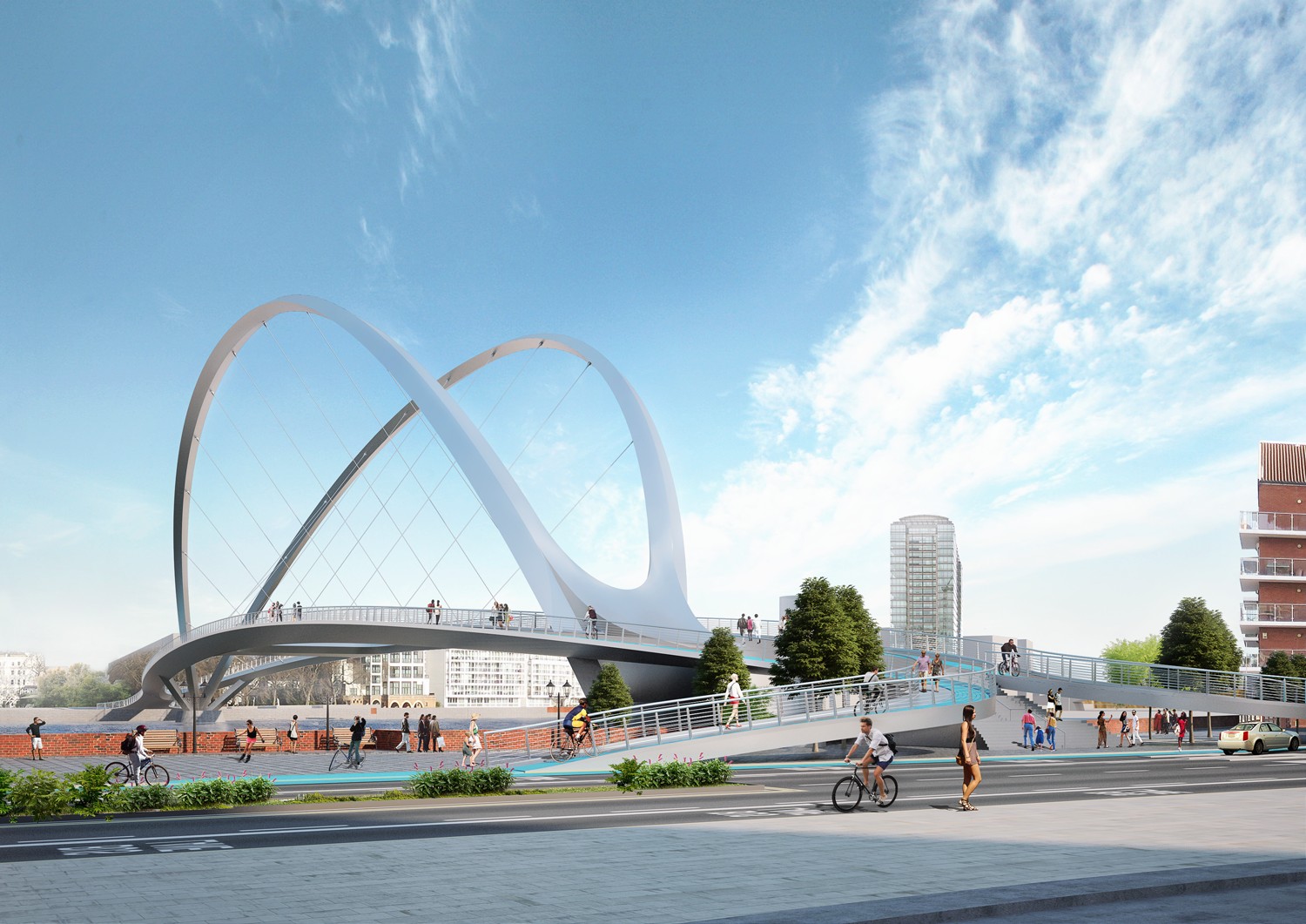 Nine Elms To Pimlico Bridge Competition Architects Of Invention Archello