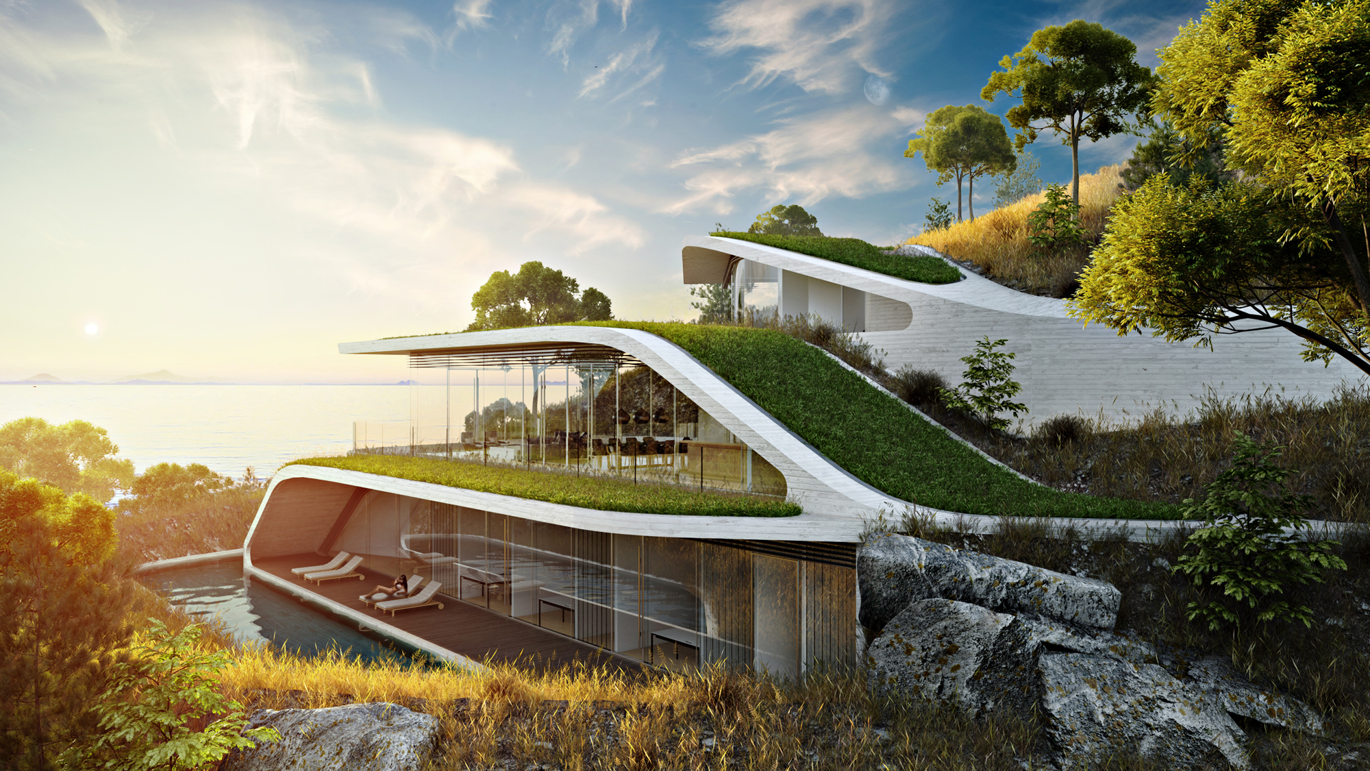 Futuristic 3d Architectural Design Archicgi Archello