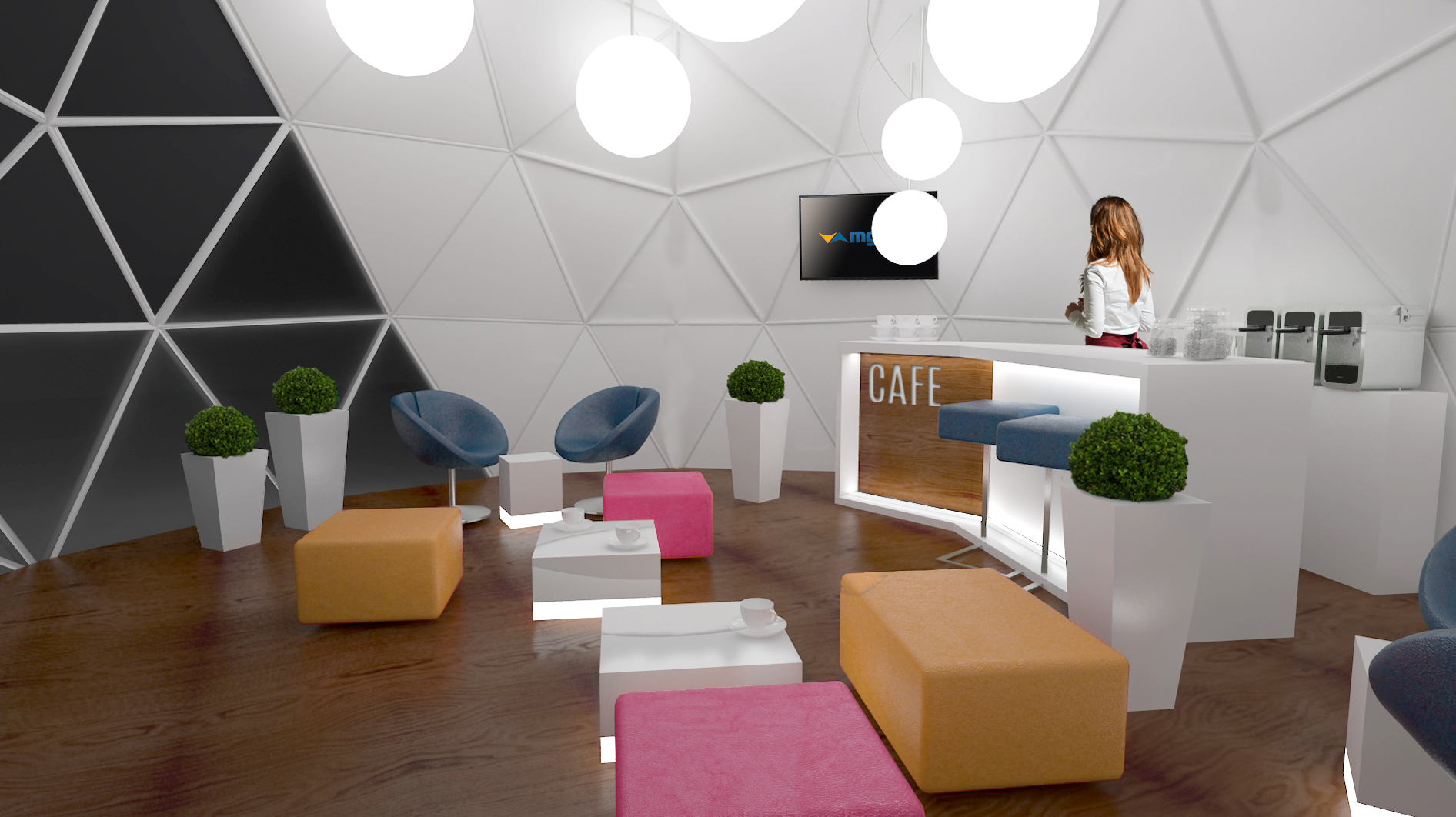 GEODESIC DOME CAFE CONCEPT MGLOBE POLAND Archello