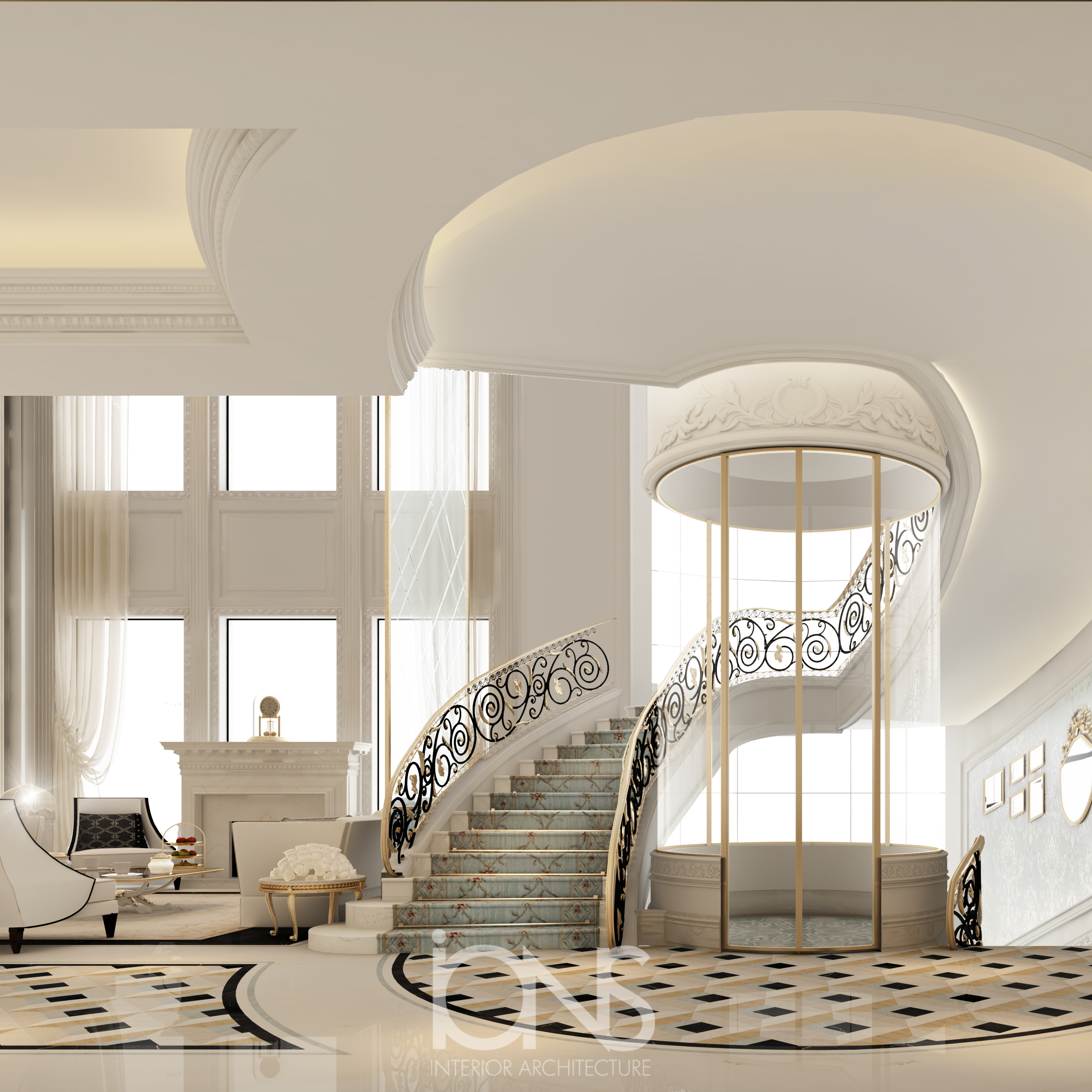 Stunning Staircase and Elevator iDesigni iIdeasi IONS iDESIGNi 