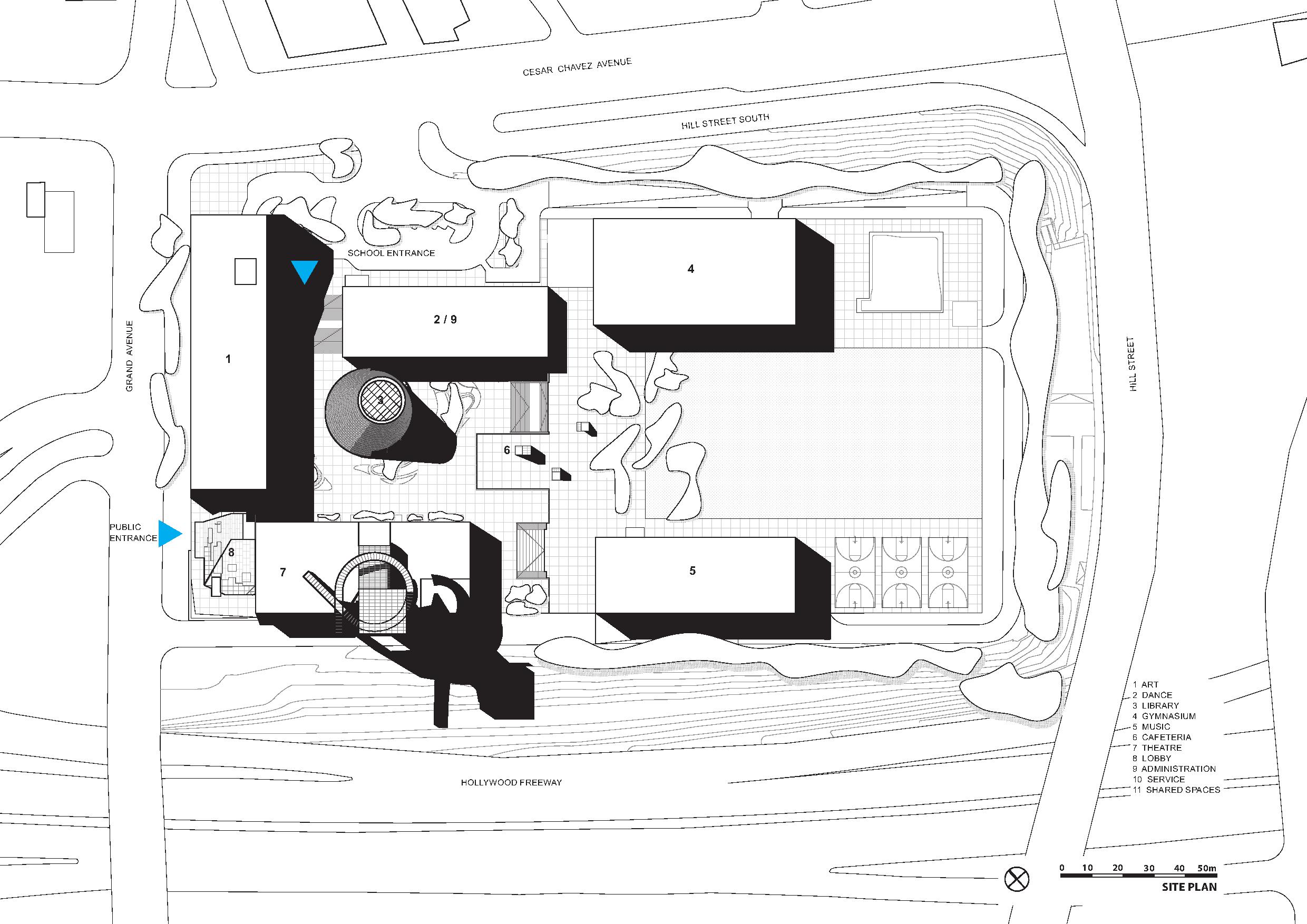 Gallery of Central Los Angeles Area High School 9 for the Visual and