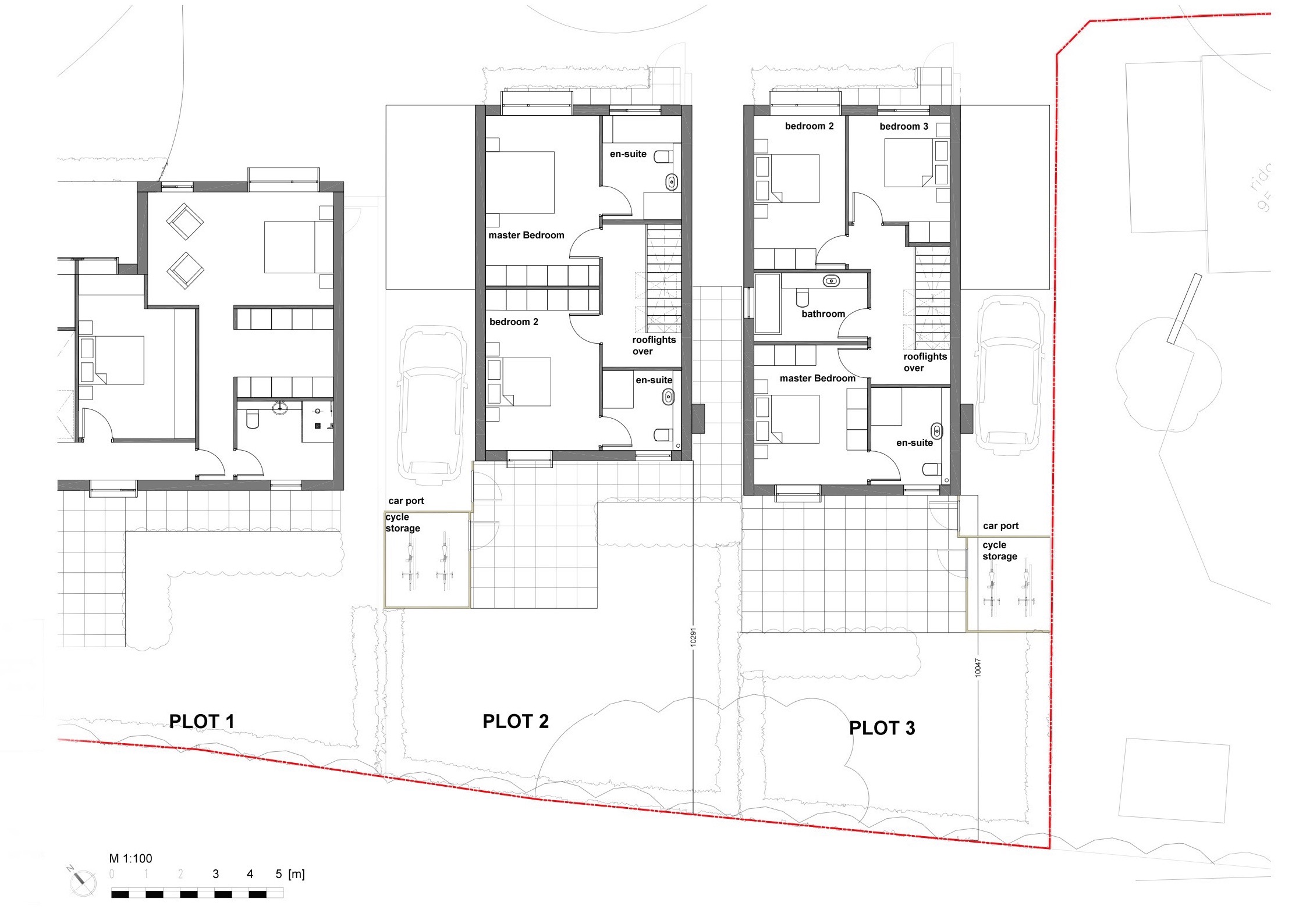 Plots 2+3 First Floor Plans
