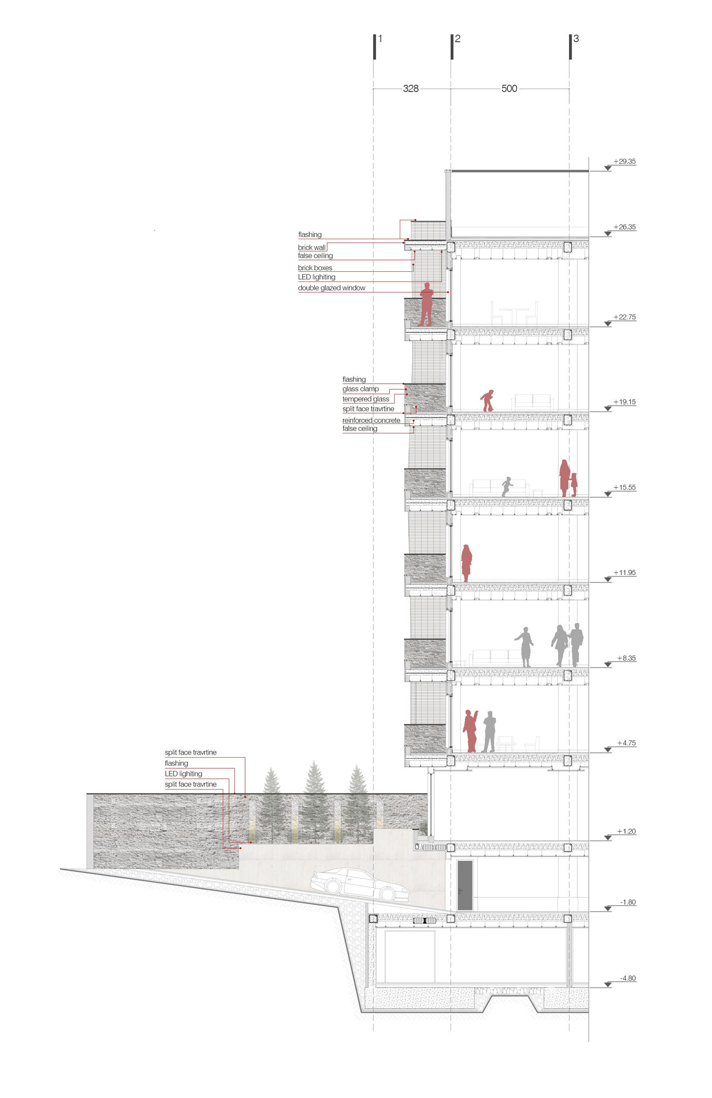 Wall section