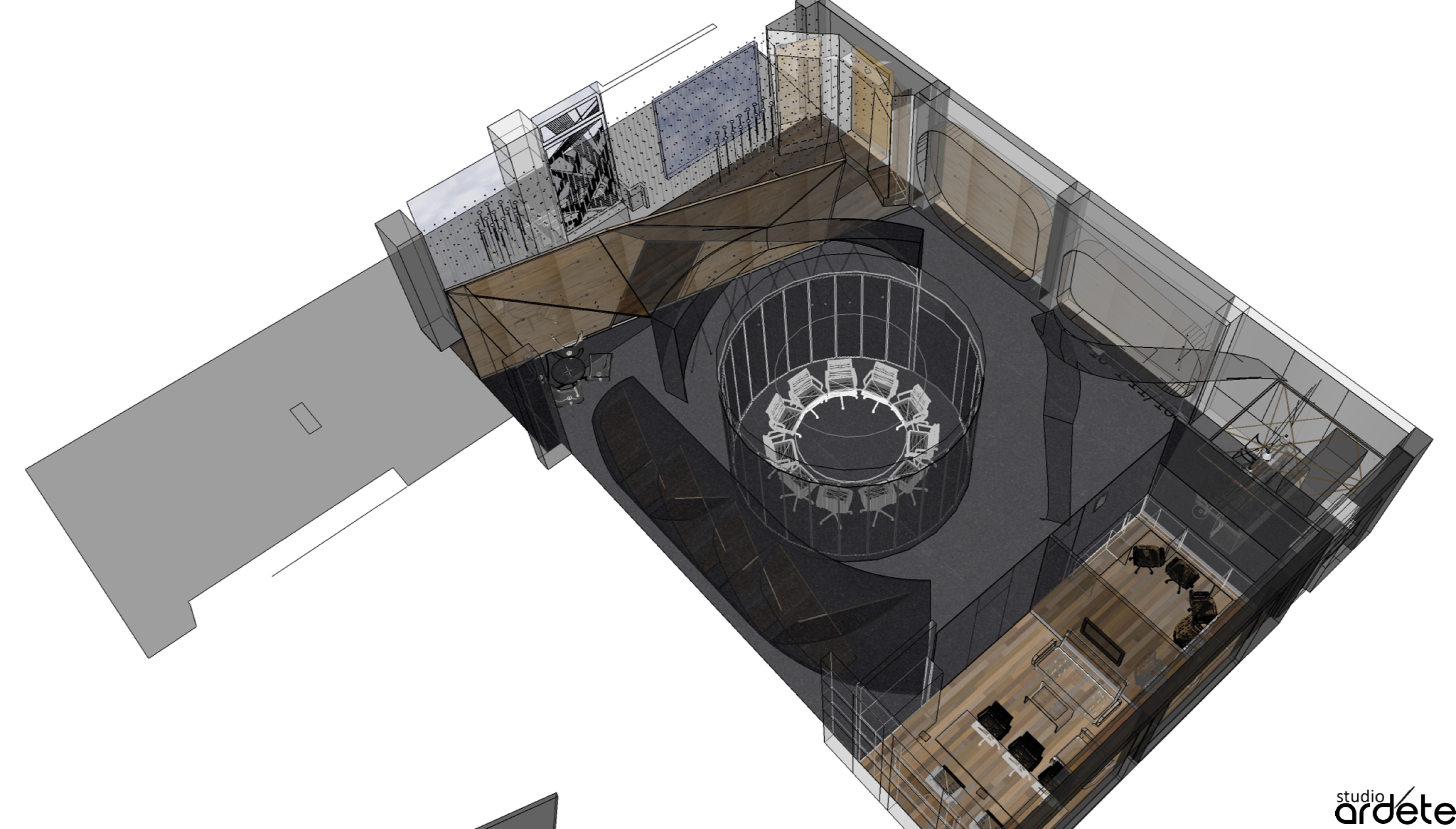 12.Isometric view of the Office
