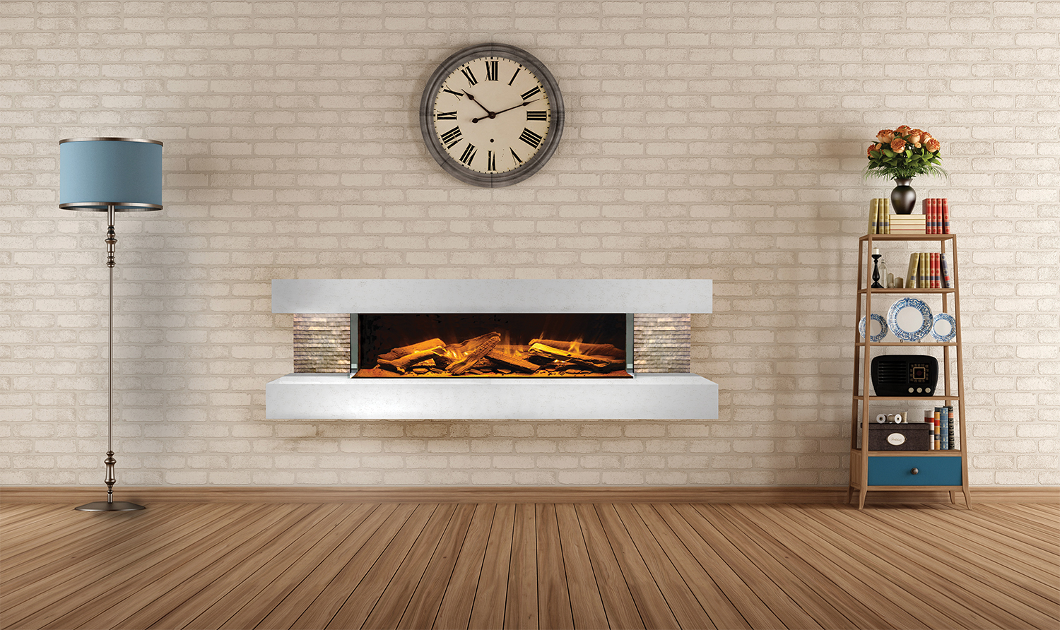 Compton 1000 Electric Fireplace By Electric Modern Media