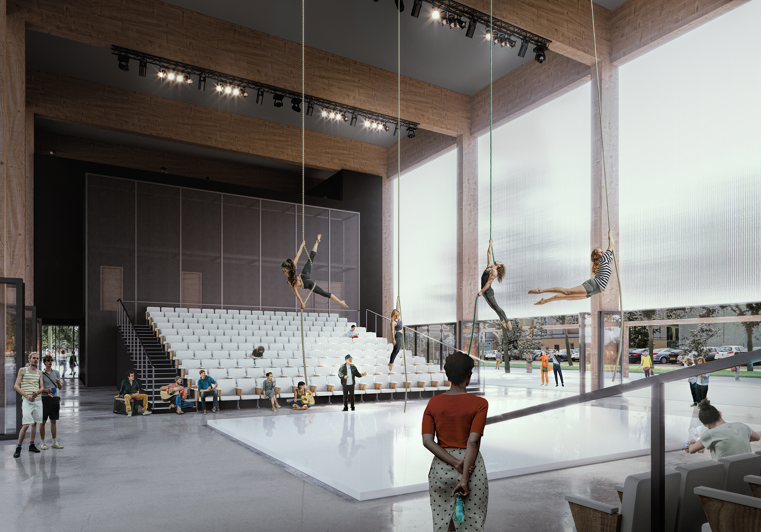 View of Multifuntiona Hall