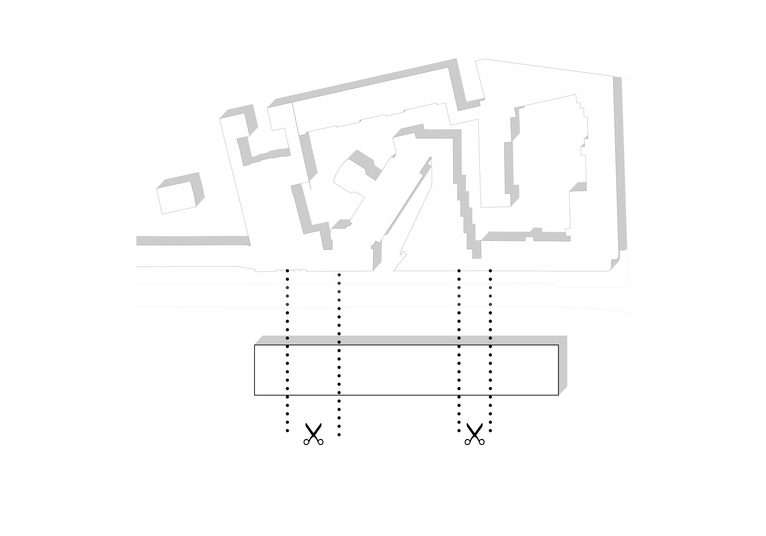 Building is divided into three refering to the site plan
