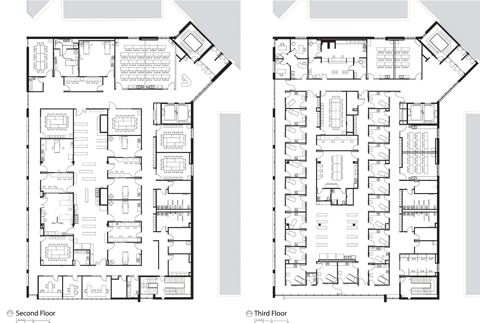 Second & Third floor plan.