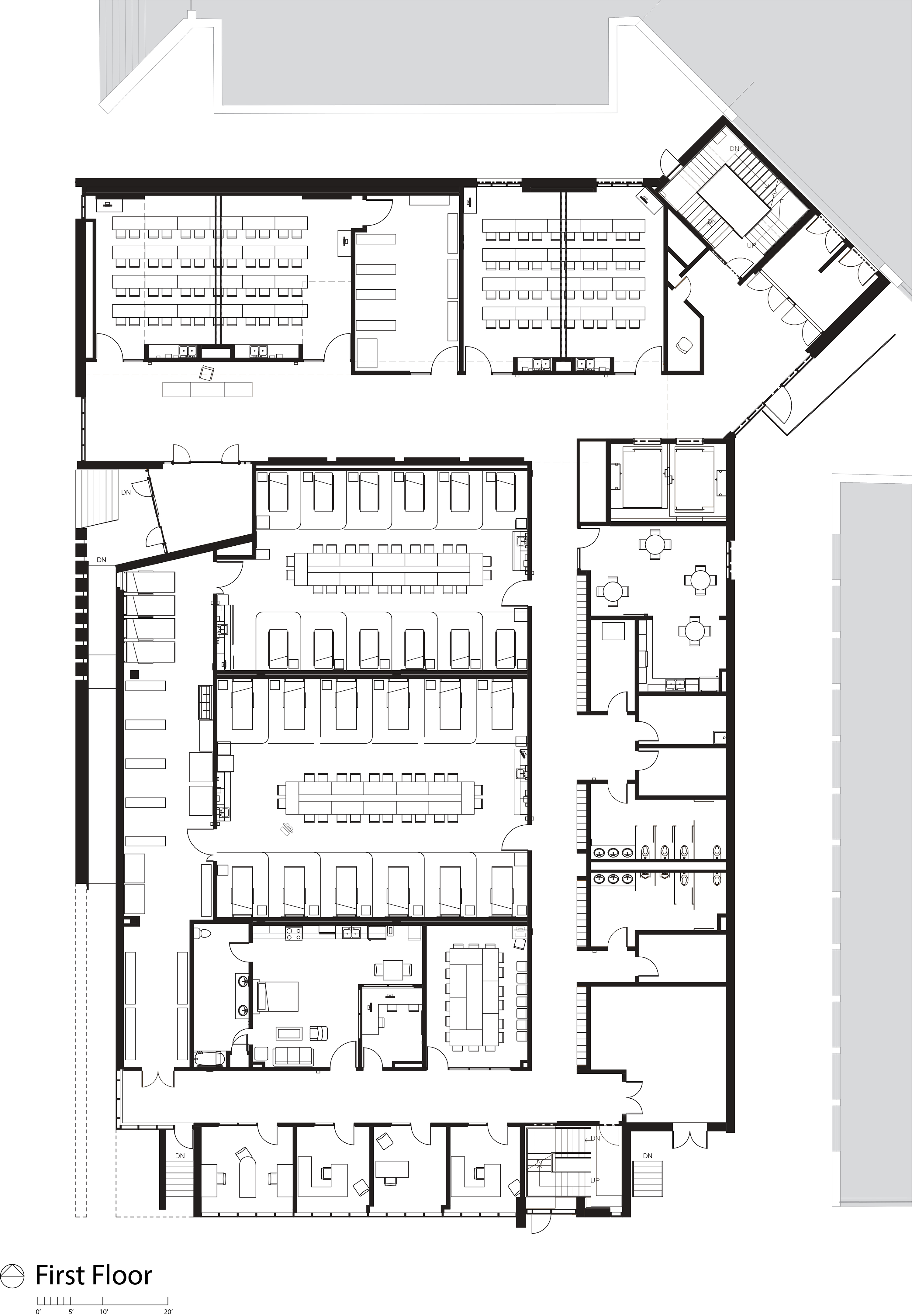 First floor plan.