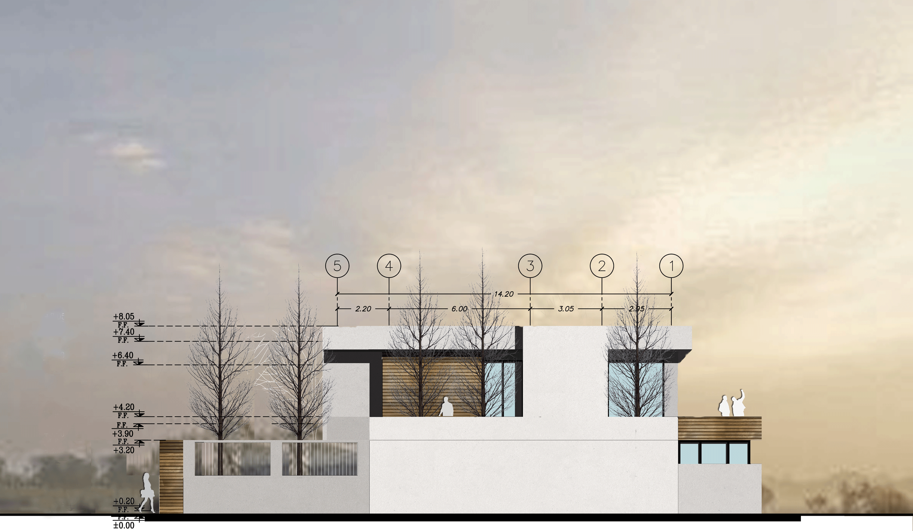 West elevation