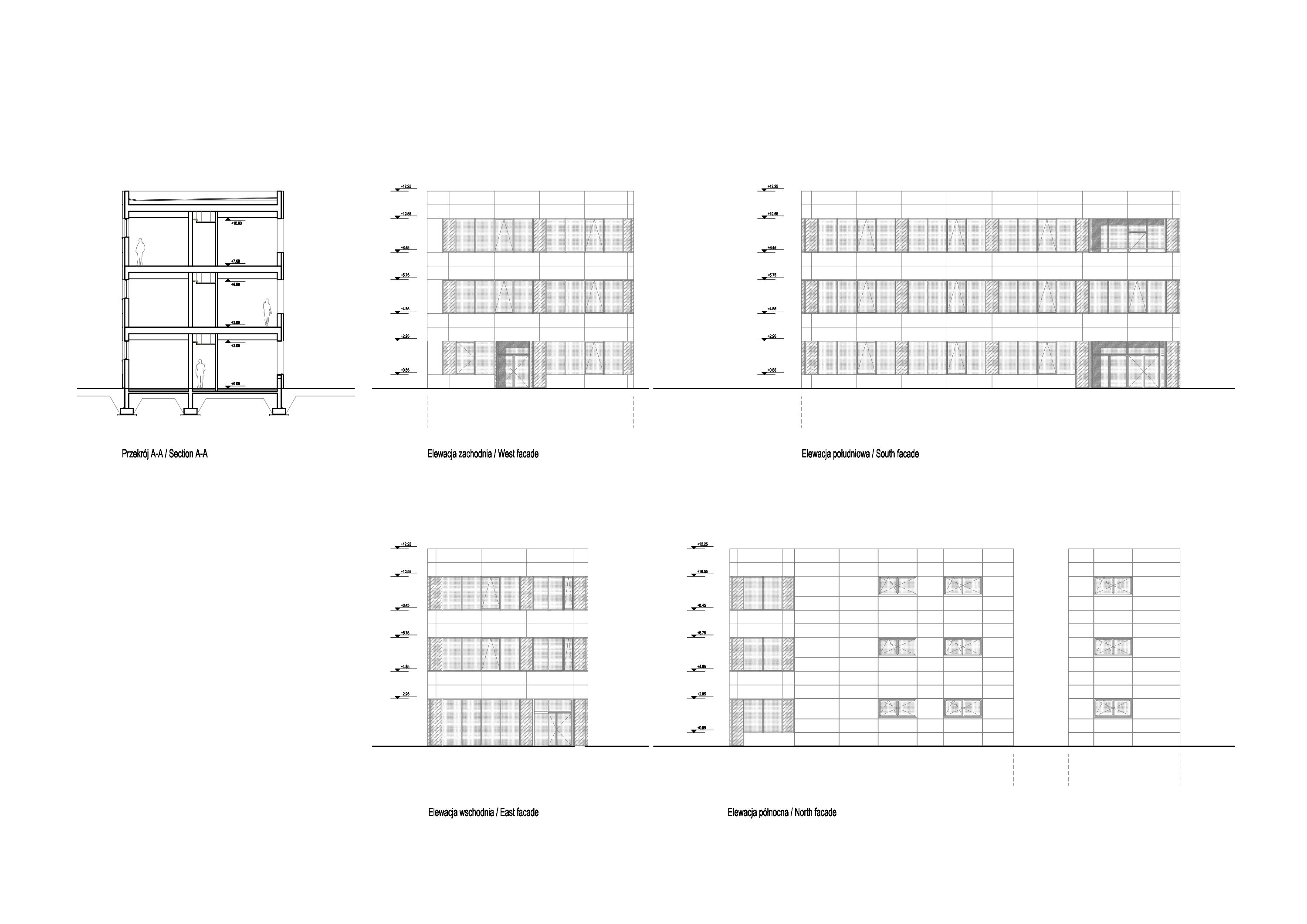 Facades and section