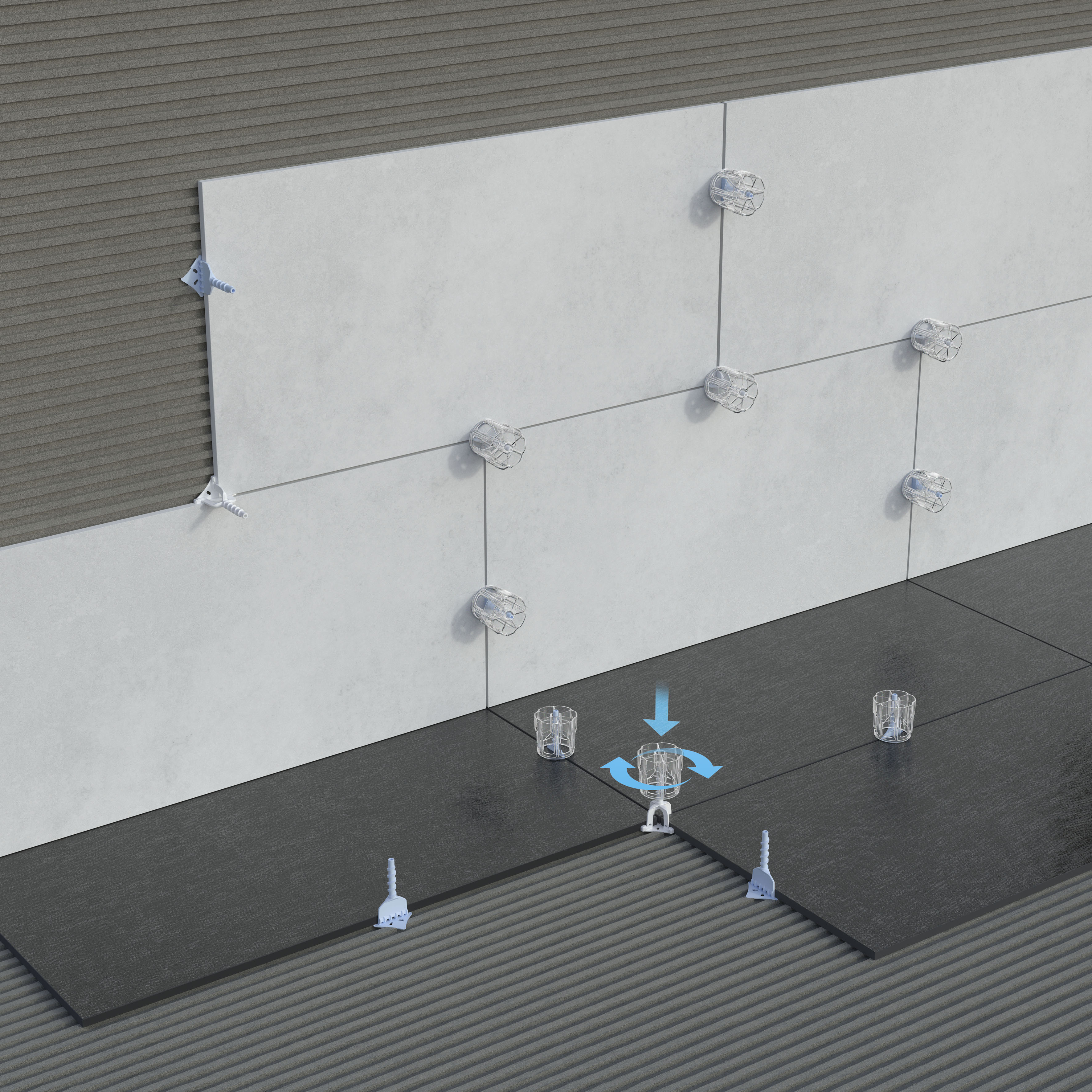 Tiranti Per Livellatori 50 Proleveling | Sistema Universale Trasparente Accessori Proleveling