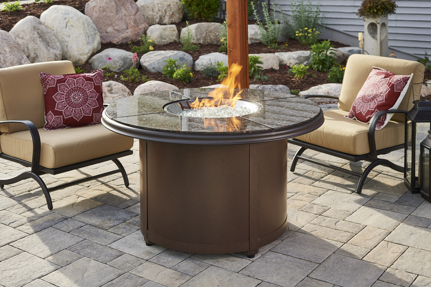 Beacon Gas Fire Pit Table Collection By Outdoor Greatroom Media