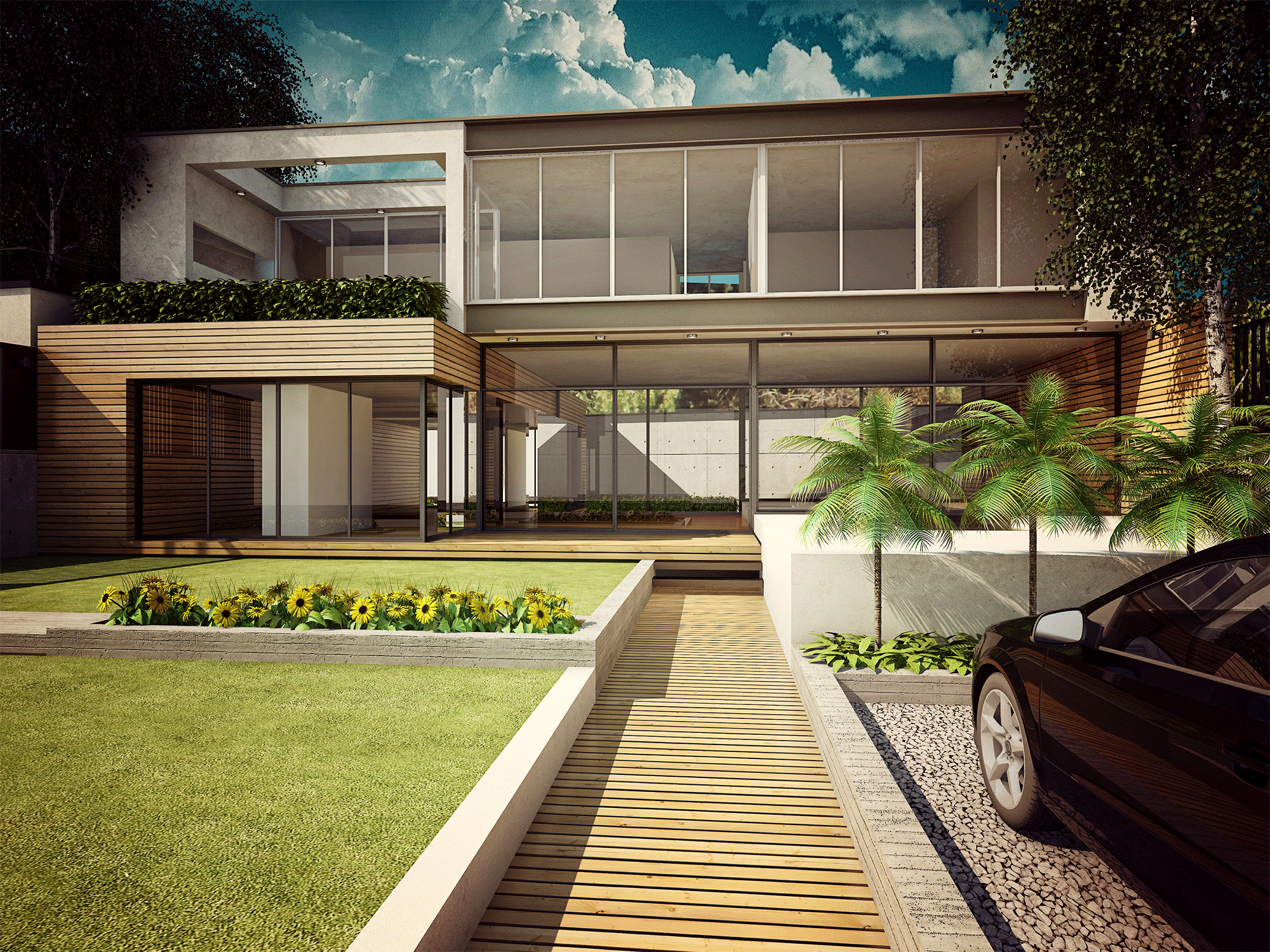 Bridge house exterior