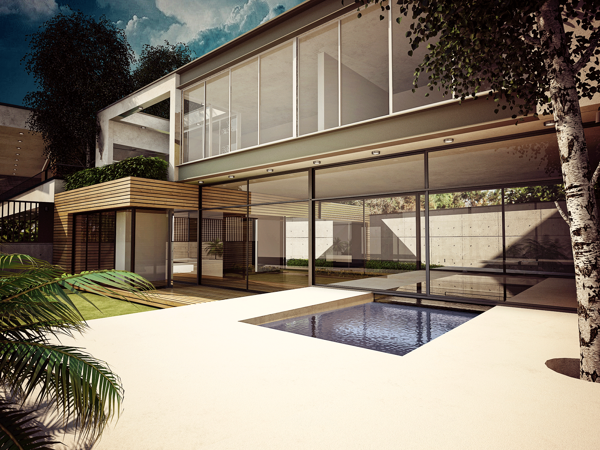 Bridge house exterior