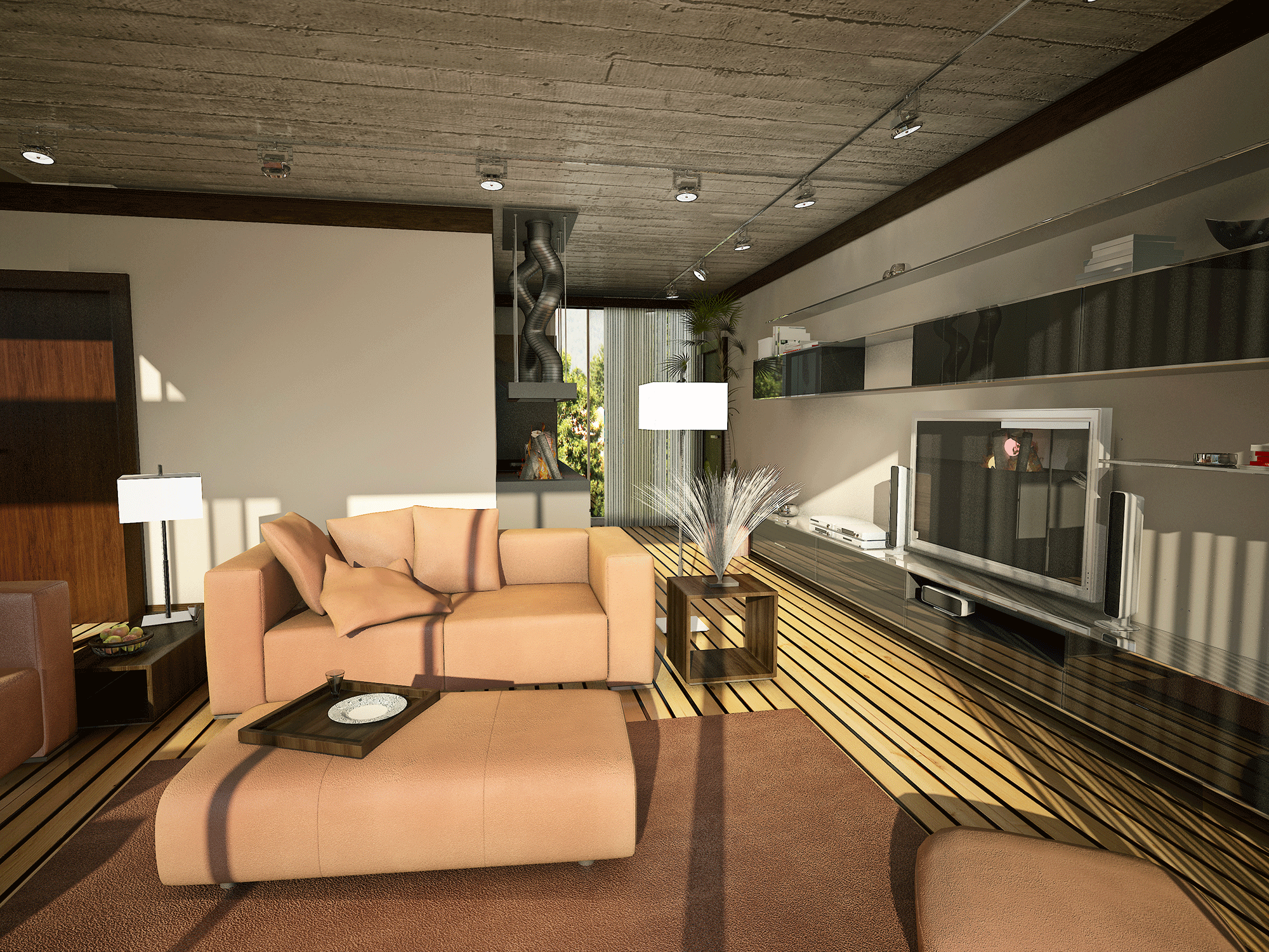 Bridge House interior