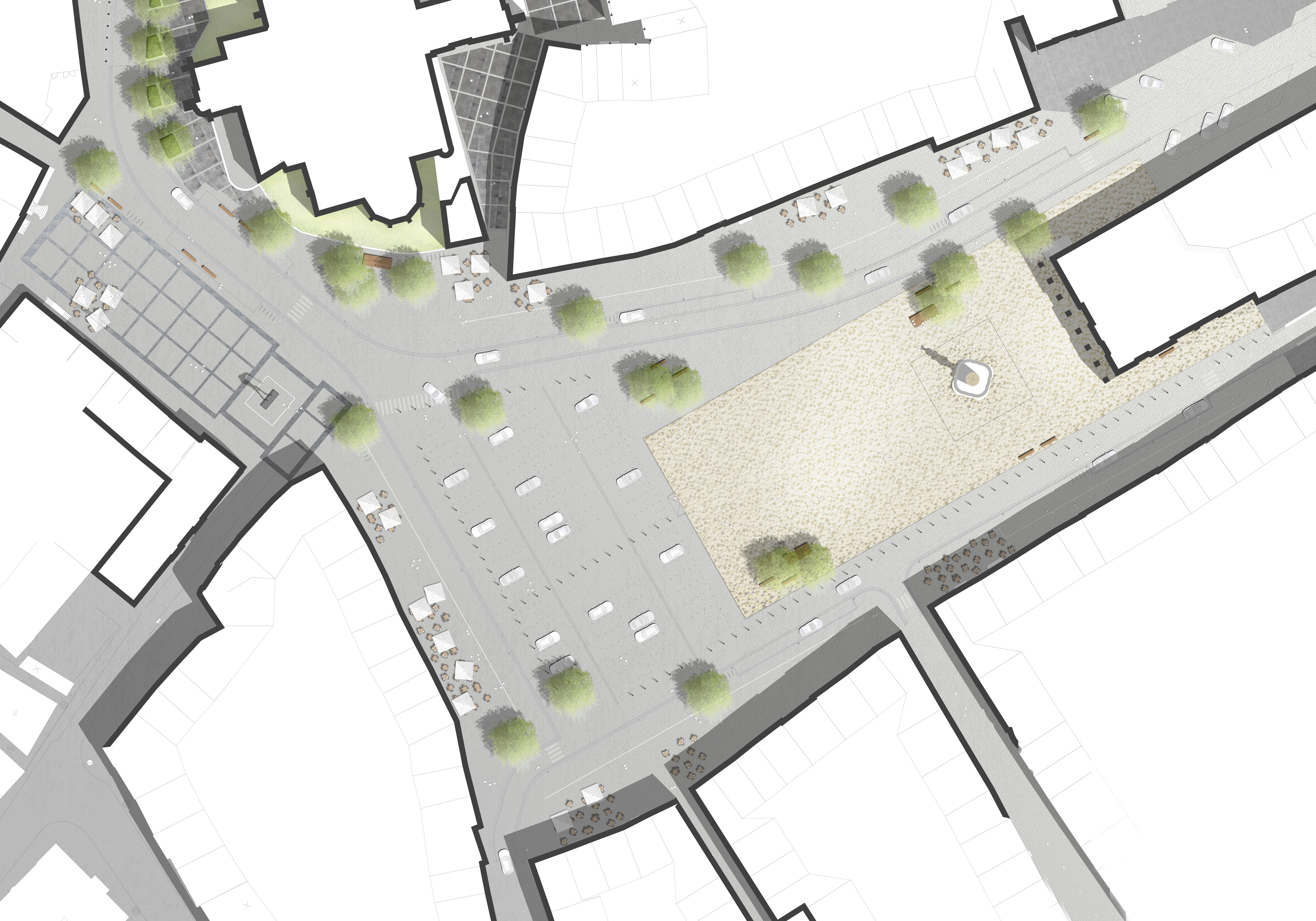 Grondplan Markt Oudenaarde