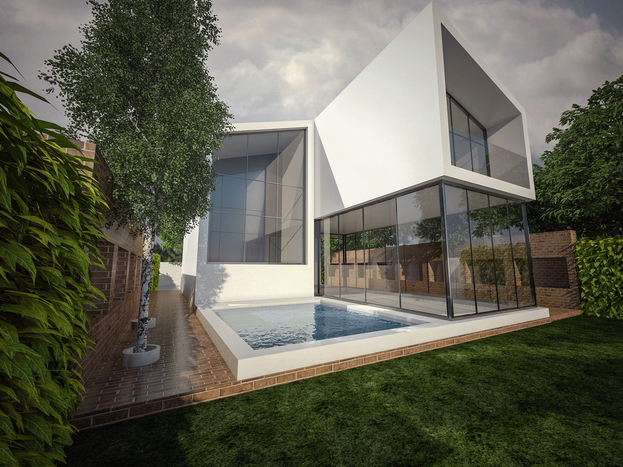 Slat House Exterior