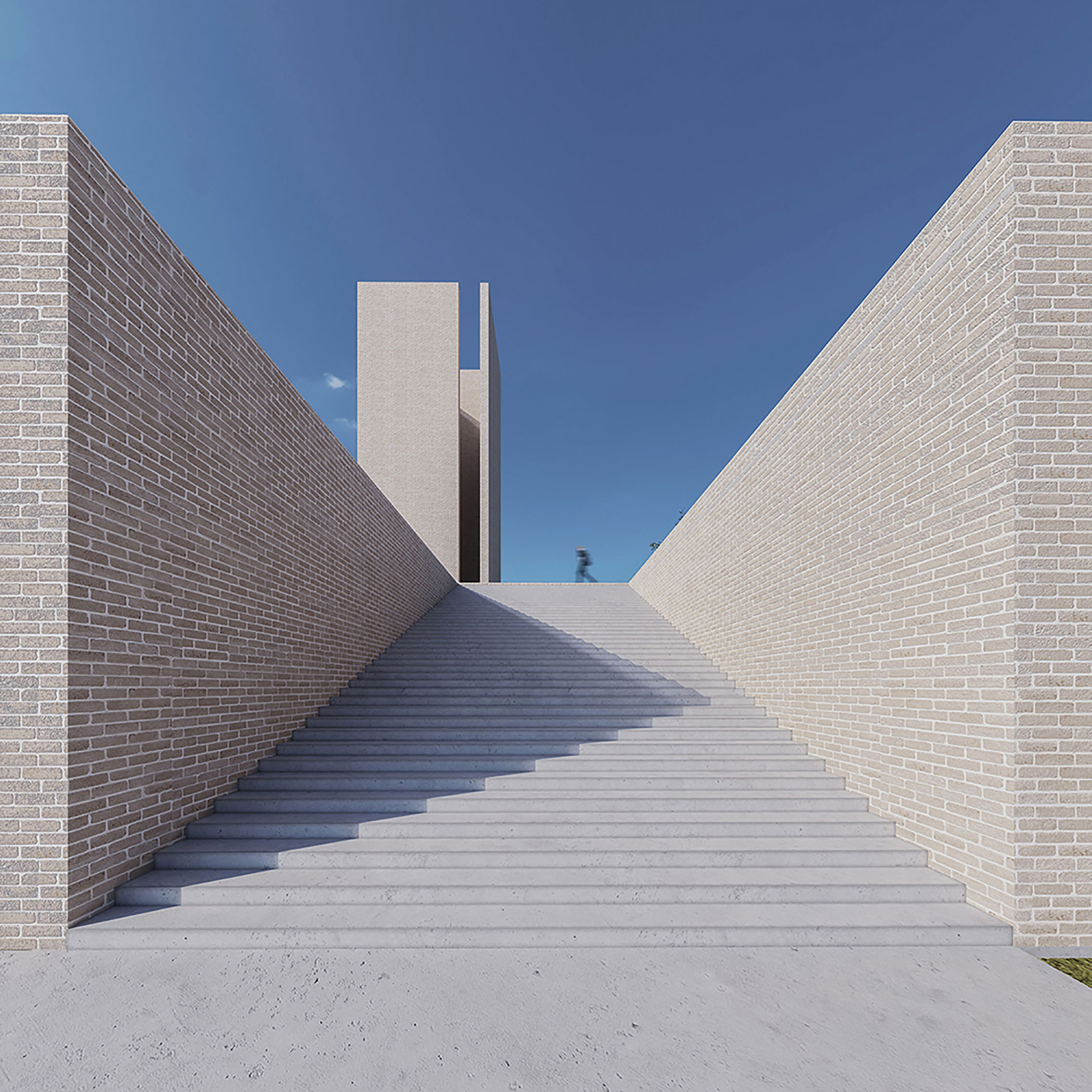 entrance to the roof as a public space