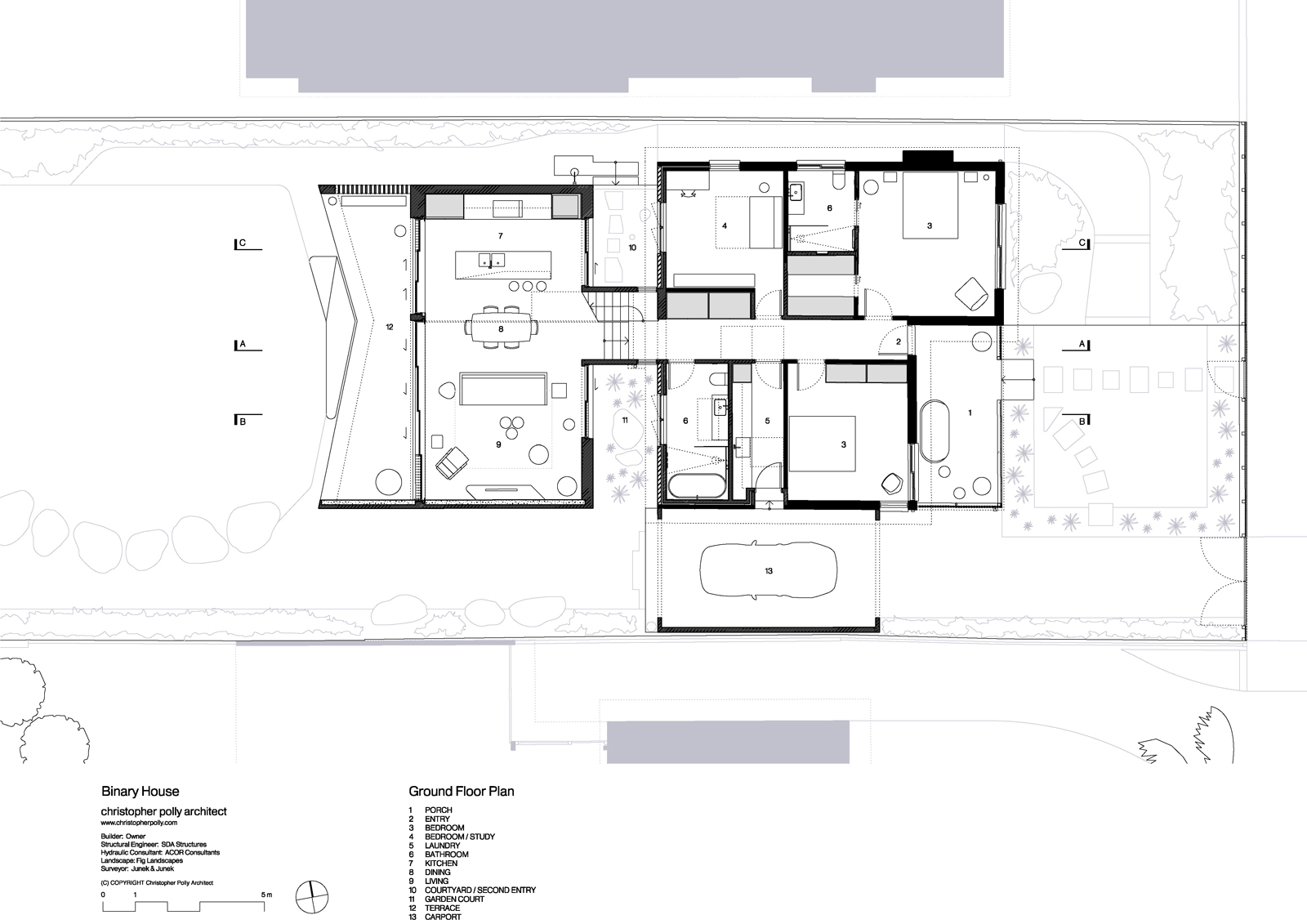 Binary House - Ground Floor Plan