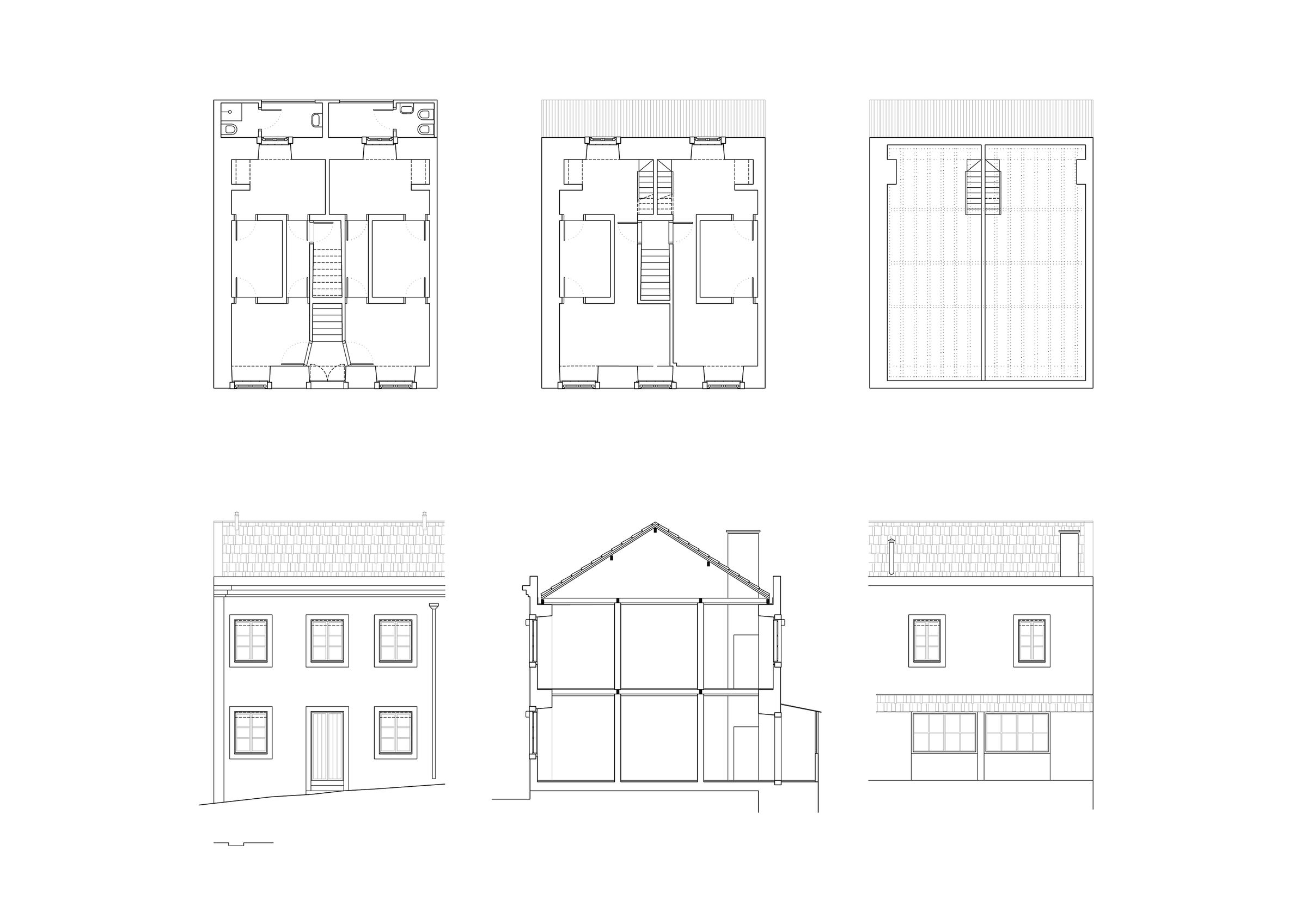 plans and sections - original situation