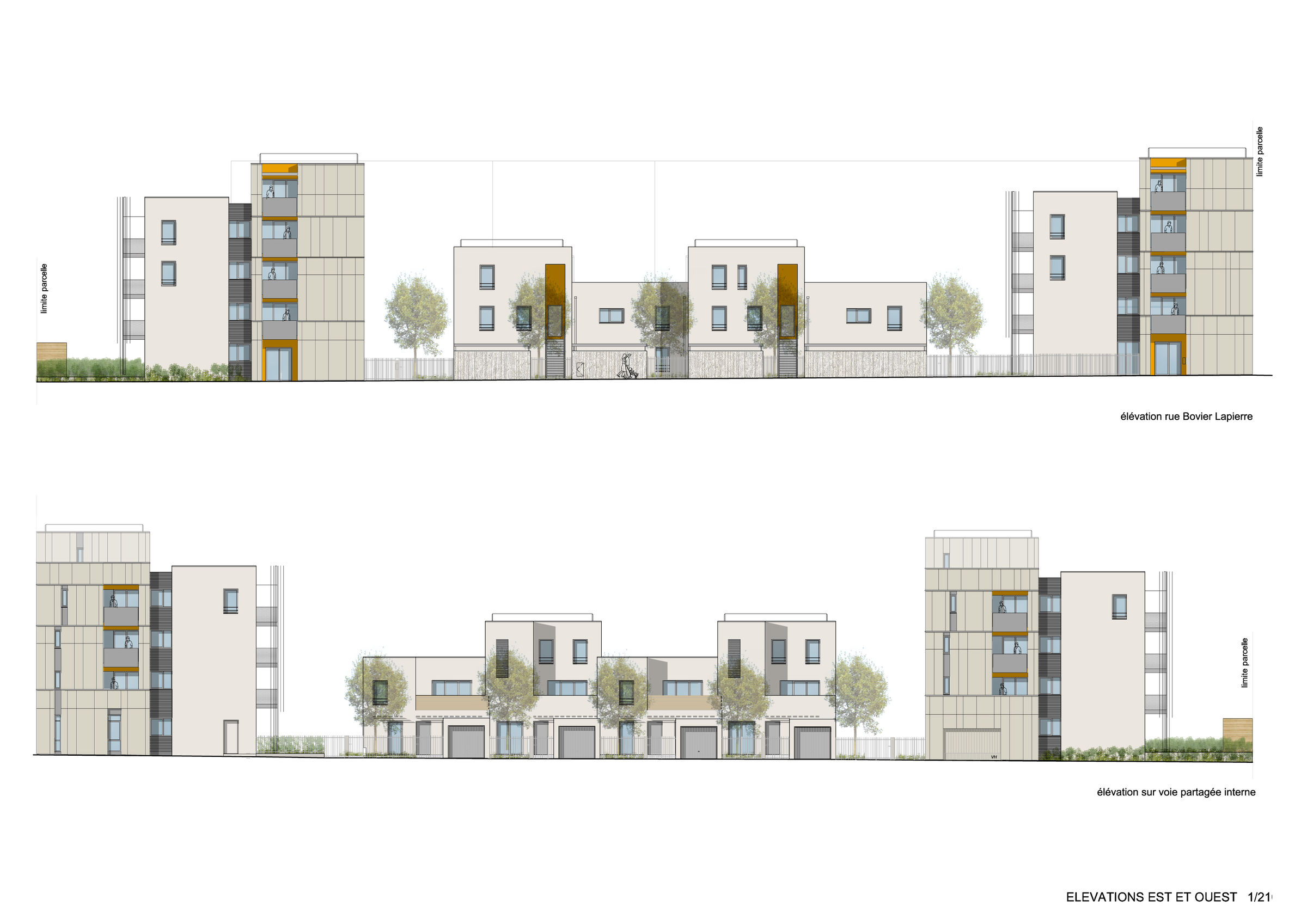 West and East Elevation