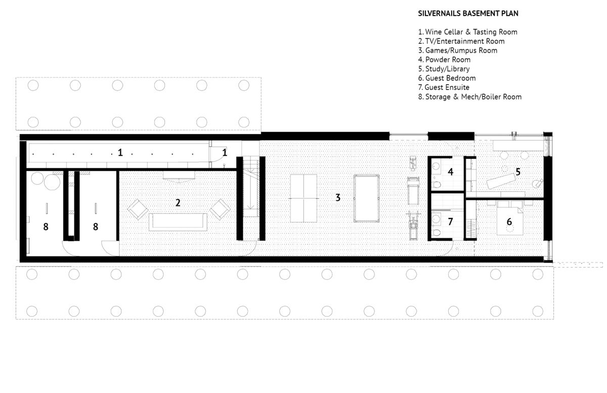Main House Basement Floor Plan