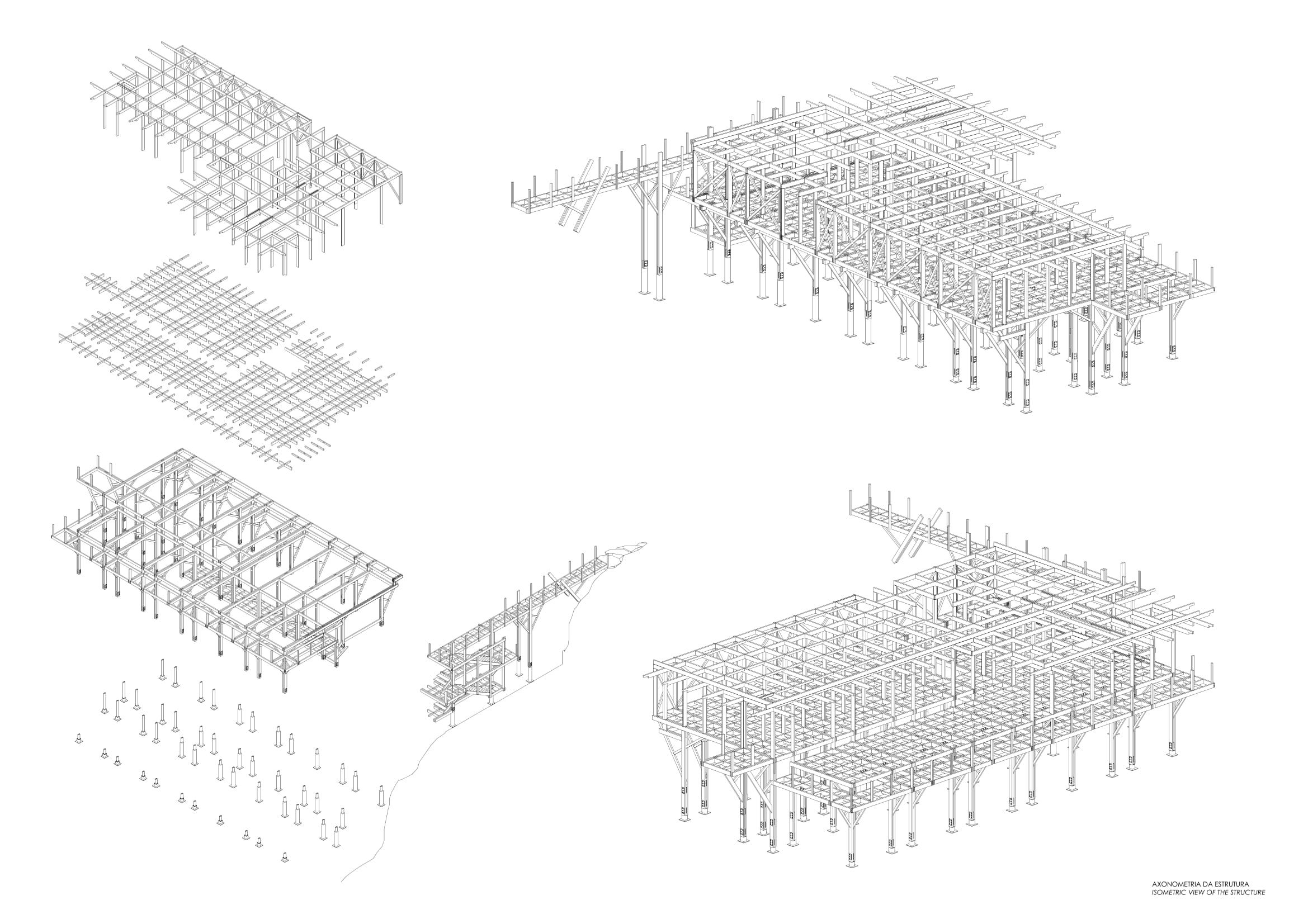 Isometric  view of the structure