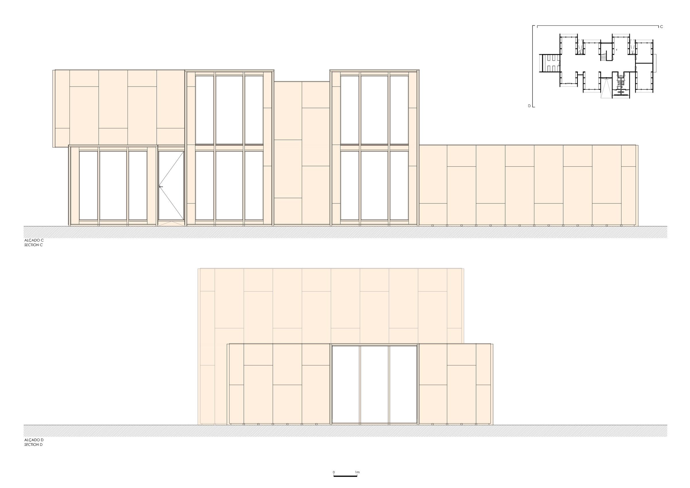 Elevation C and D