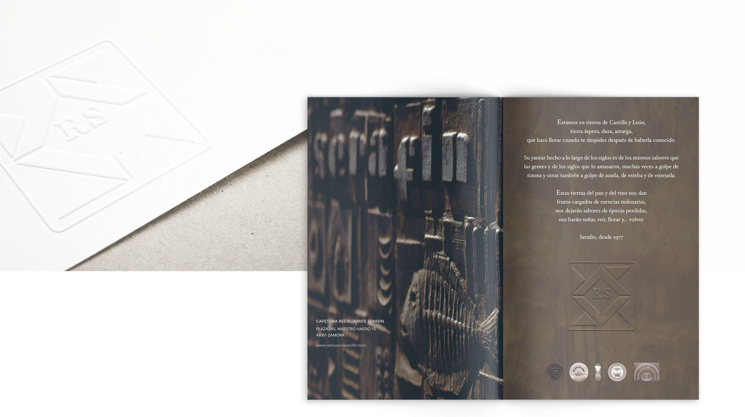 Graphic design for menu