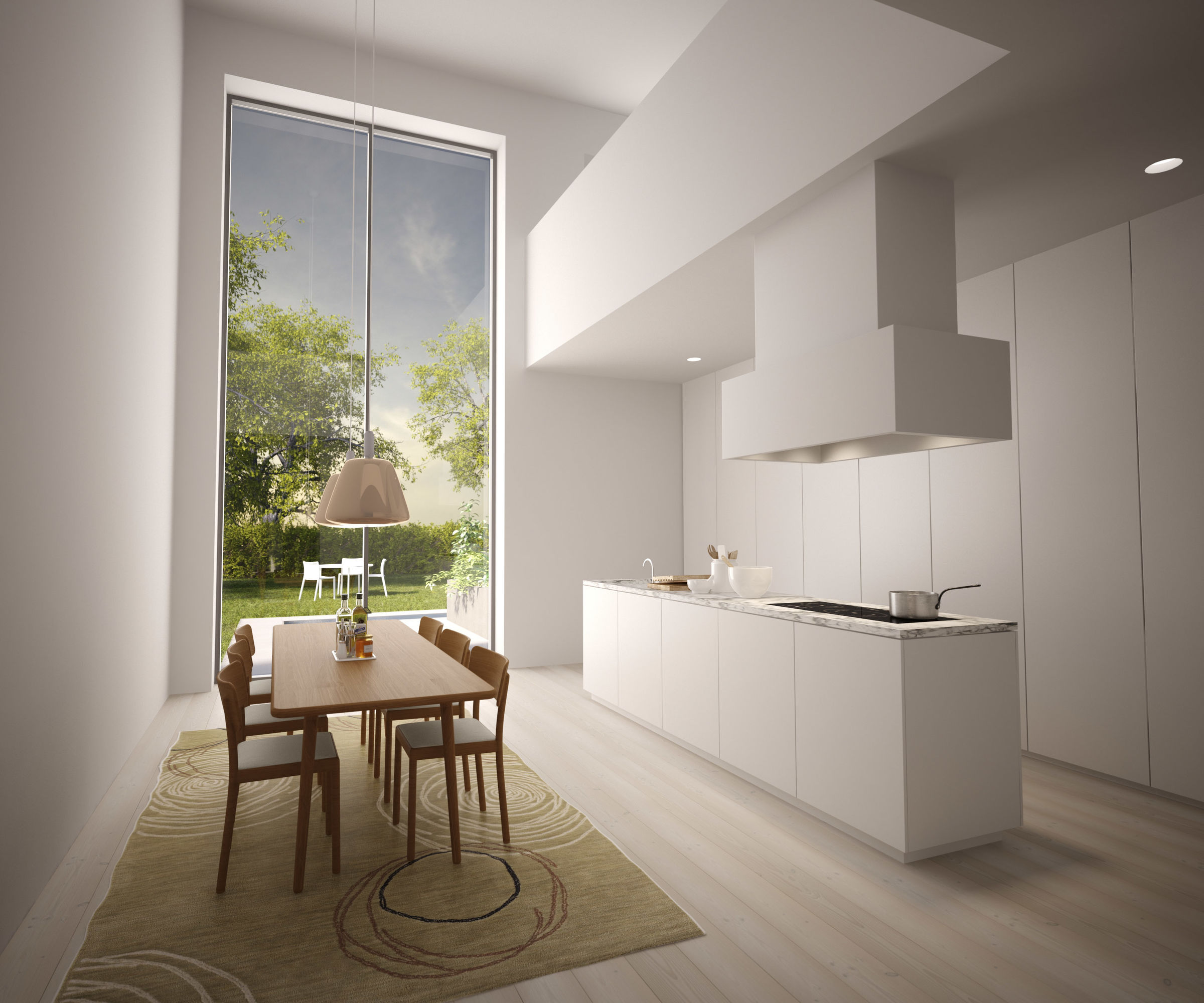 Many apartments have sliding glass partitions measuring over 5 metres high