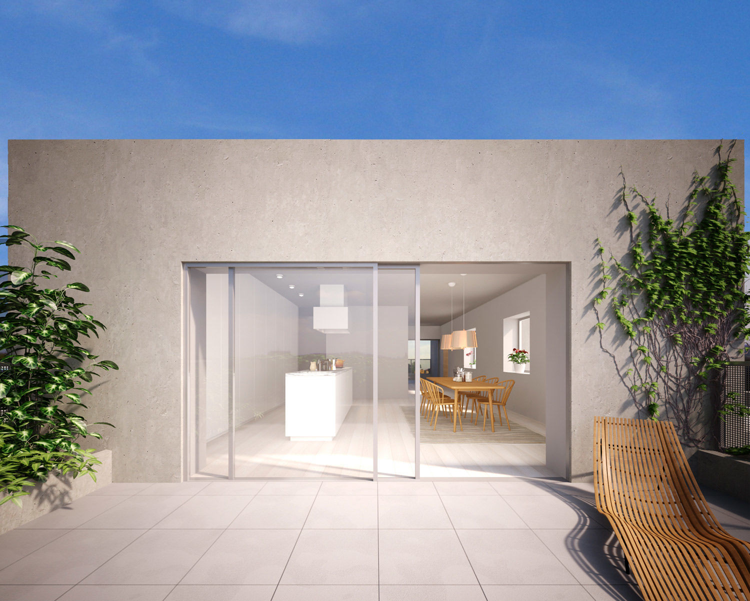 Each apartment has its own terrace and/or balcony