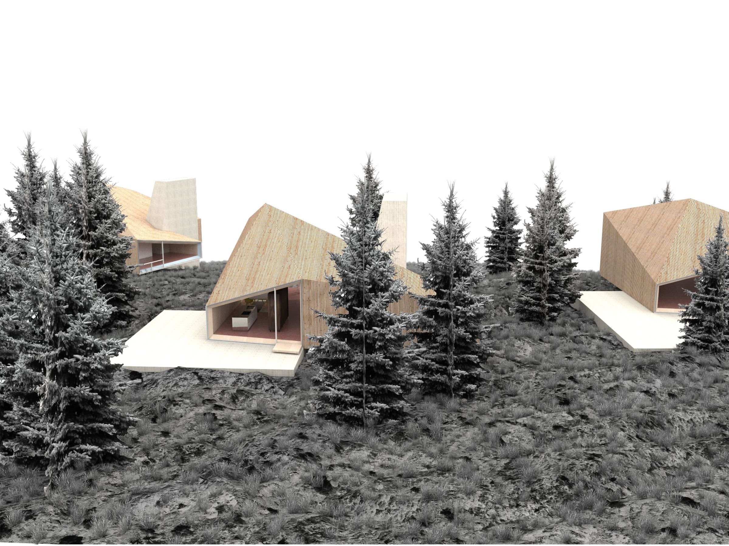 Cabins At Summit Powder Mountain Grupo H Media Renders 2