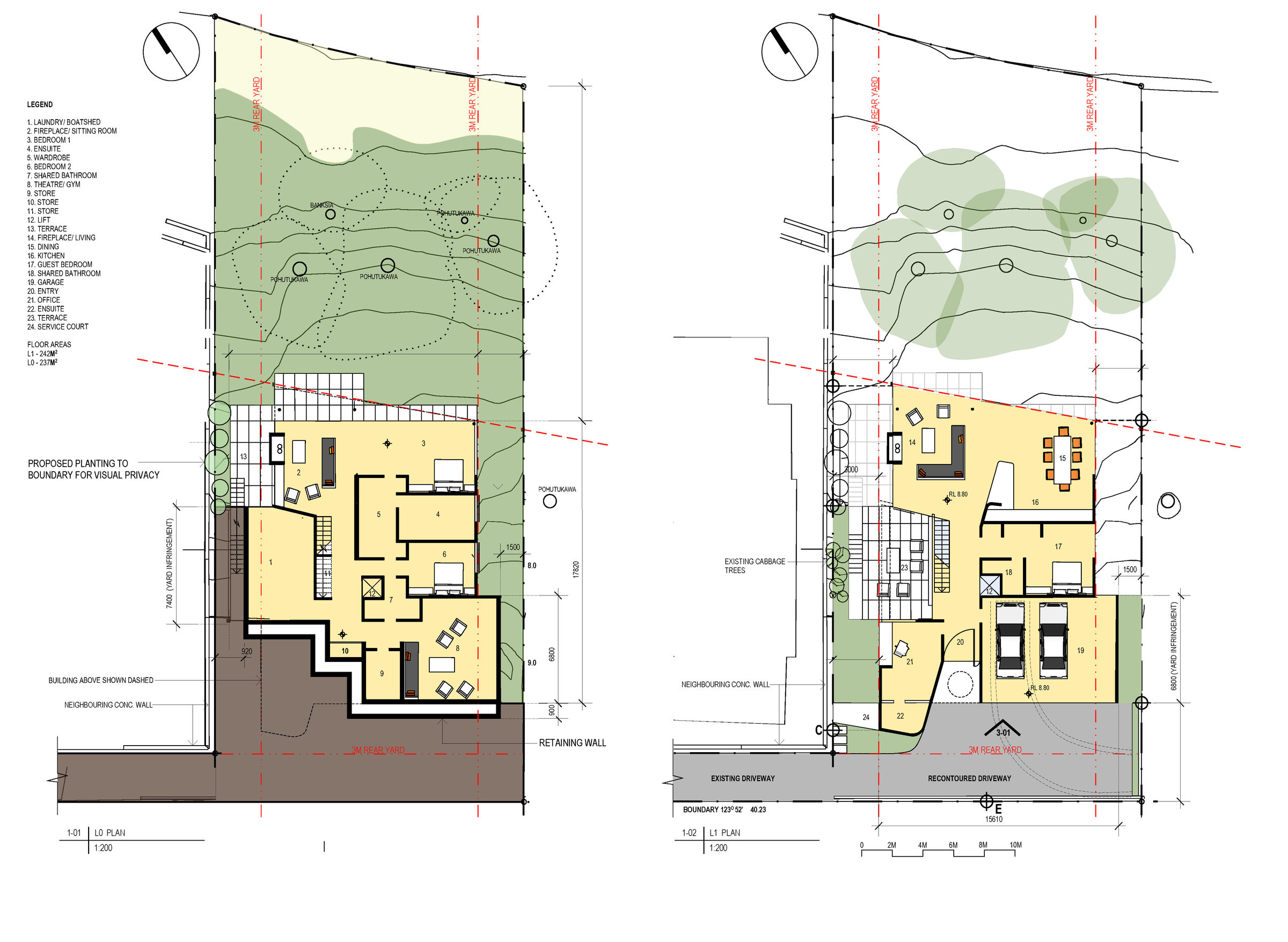 North and East elevations