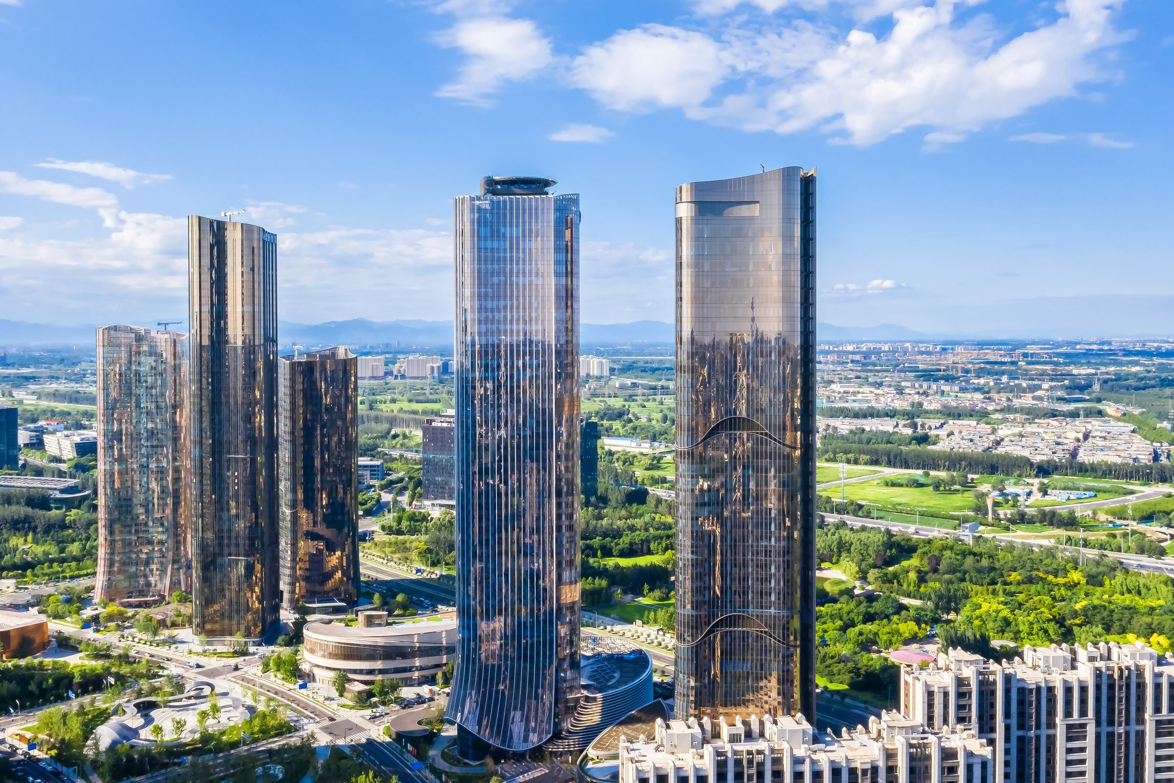 1Da Wang Jing Mixed-use Development, by Andrew Bromberg at Aedas_20_View of towers.jpg