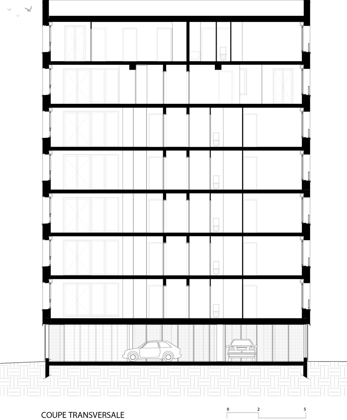 Transversal cross cut 1