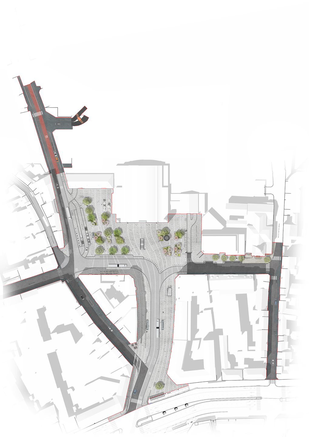Rouen station area