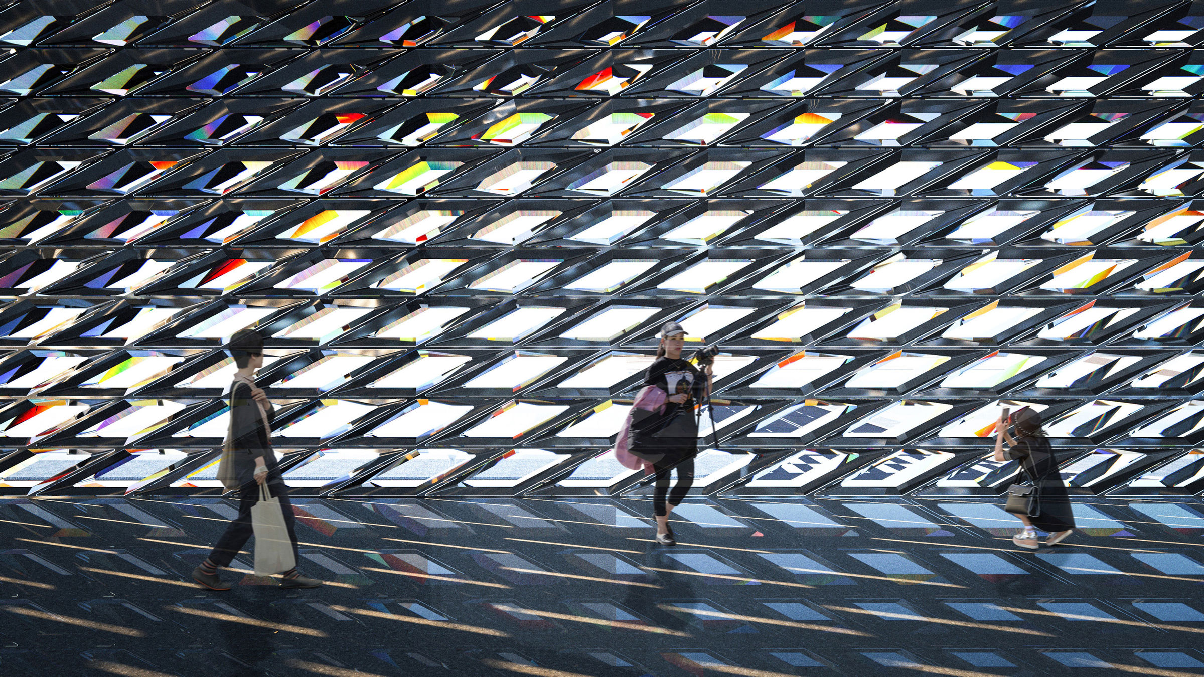 Internal Facade View at Education Centre Level