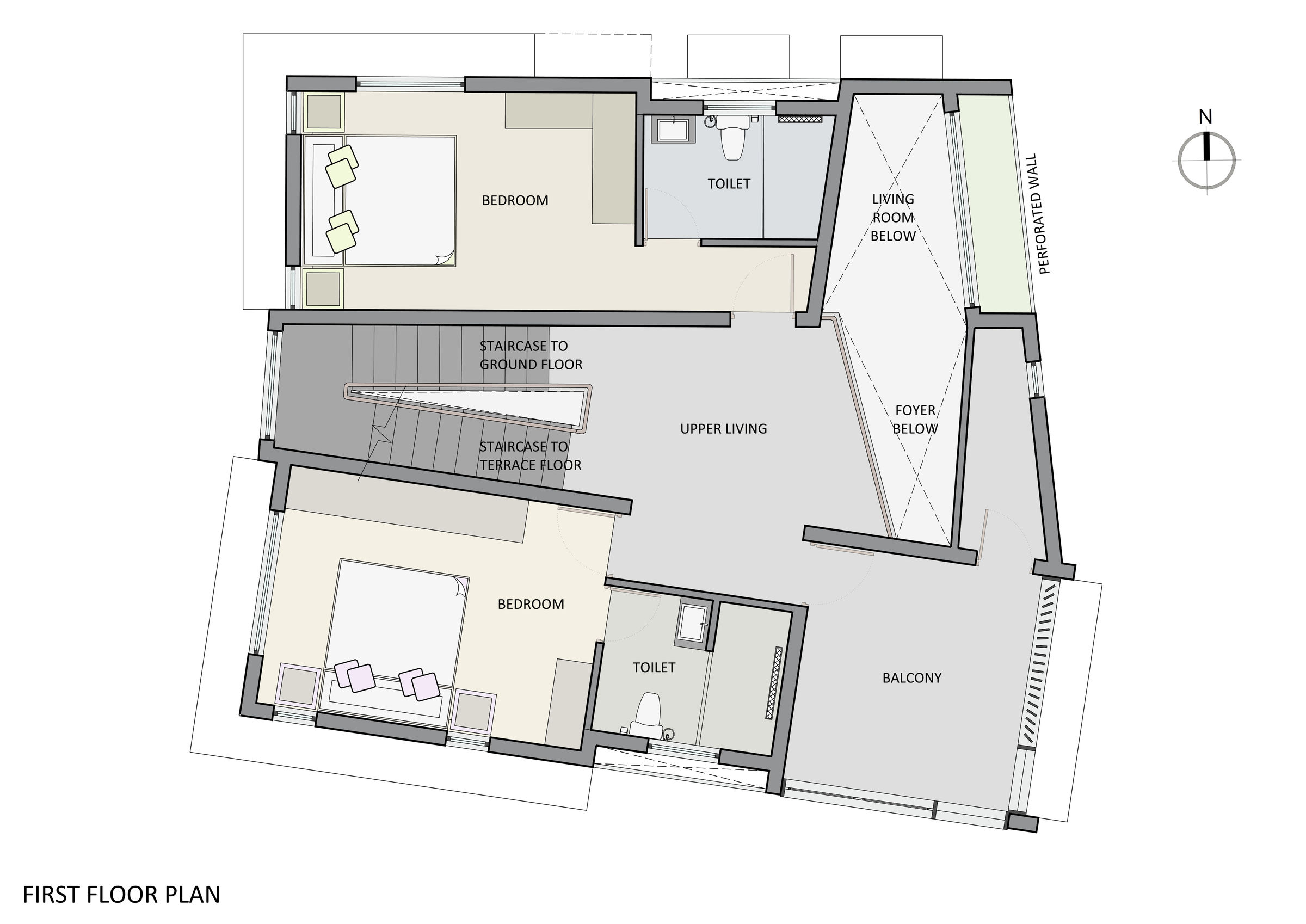 Residence | Skewed Vibe | First Floor Plan