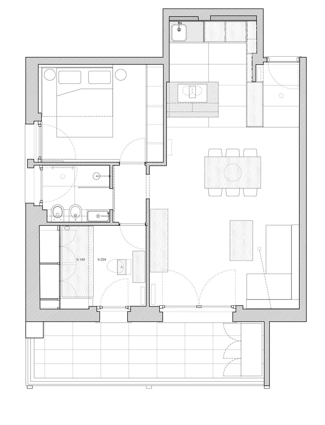 plan of the apartment