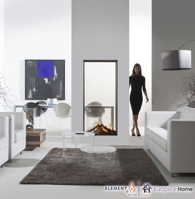 Sky T See-Through Gas Fireplace by European Home | Archello