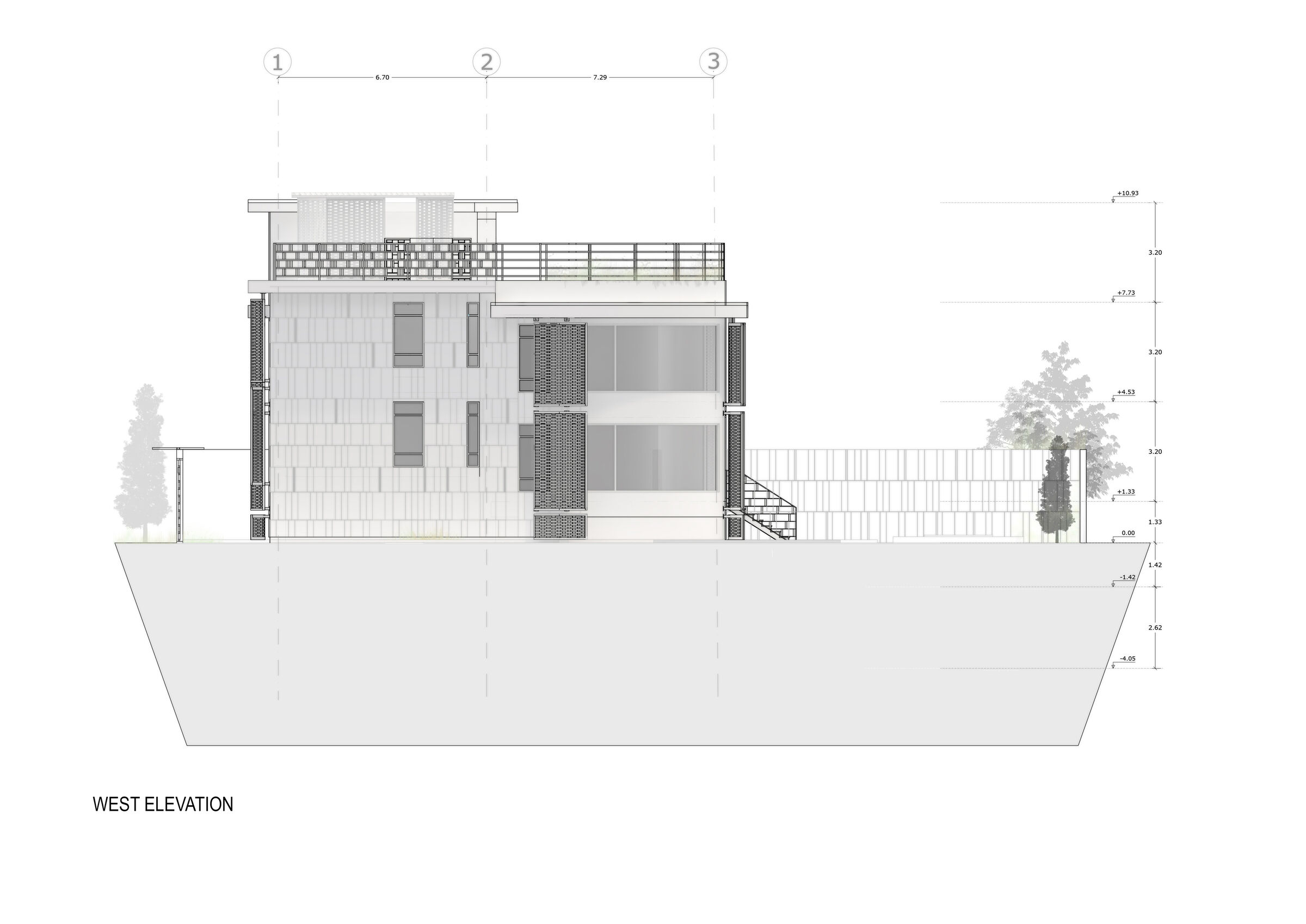 west elevation