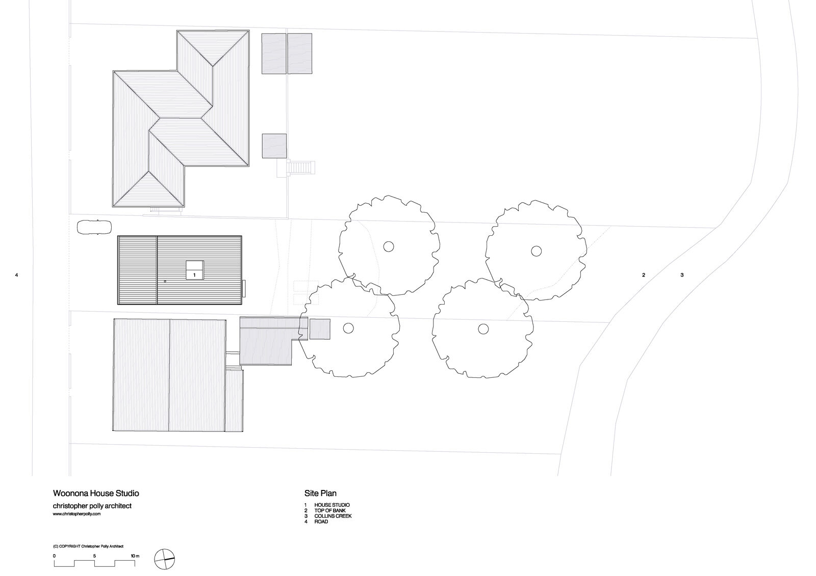 Christopher Polly Architect - Woonona House Studio - Site Plan