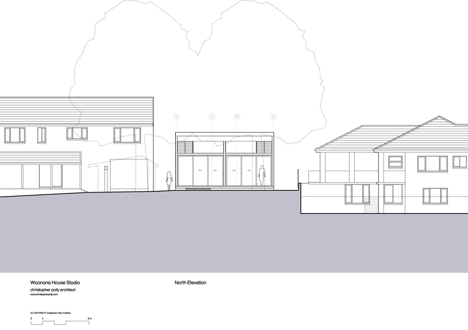 Christopher Polly Architect - Woonona House Studio - North Elevation