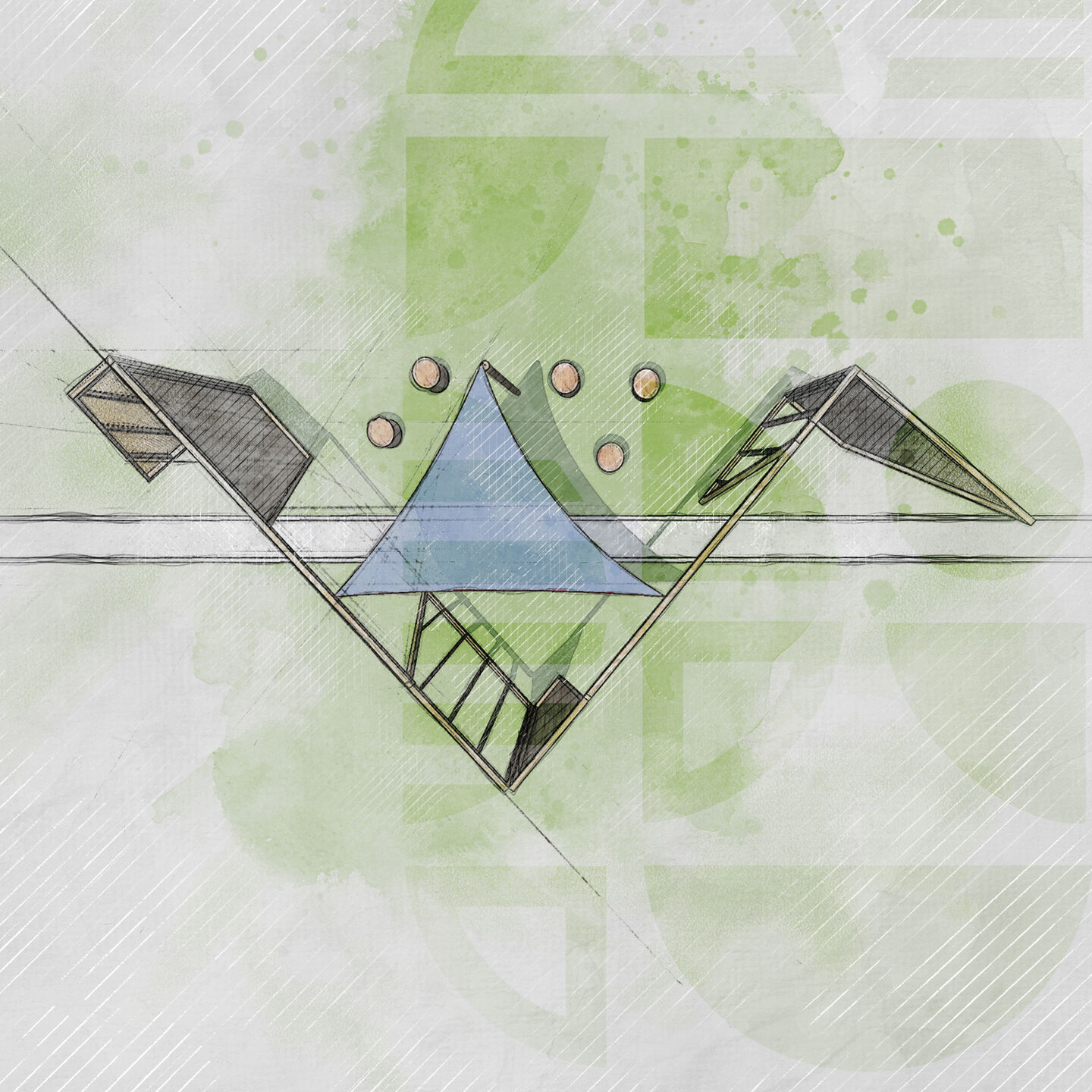 Rendering of the Braak Pavilion