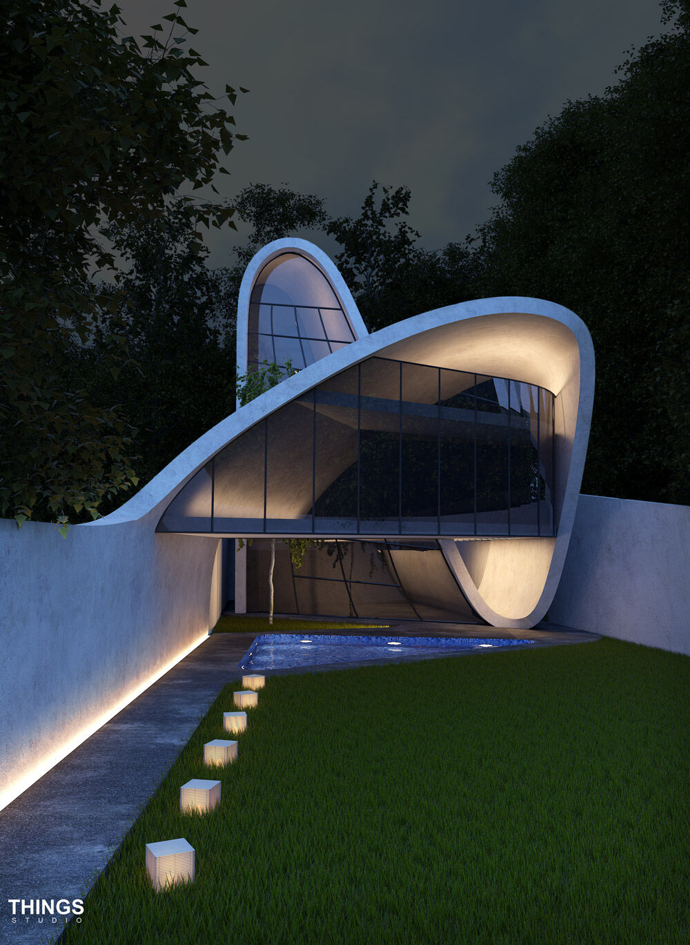Exterior View at night