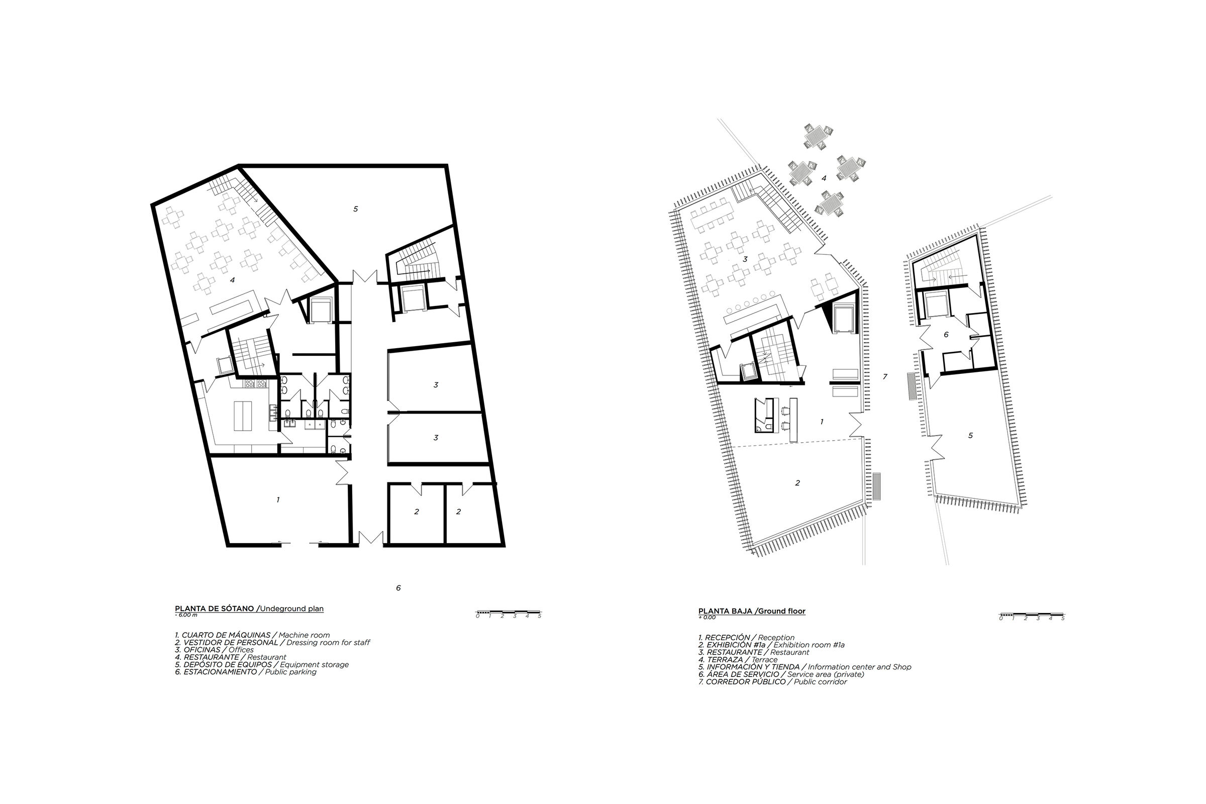 Underground floor - Ground floor