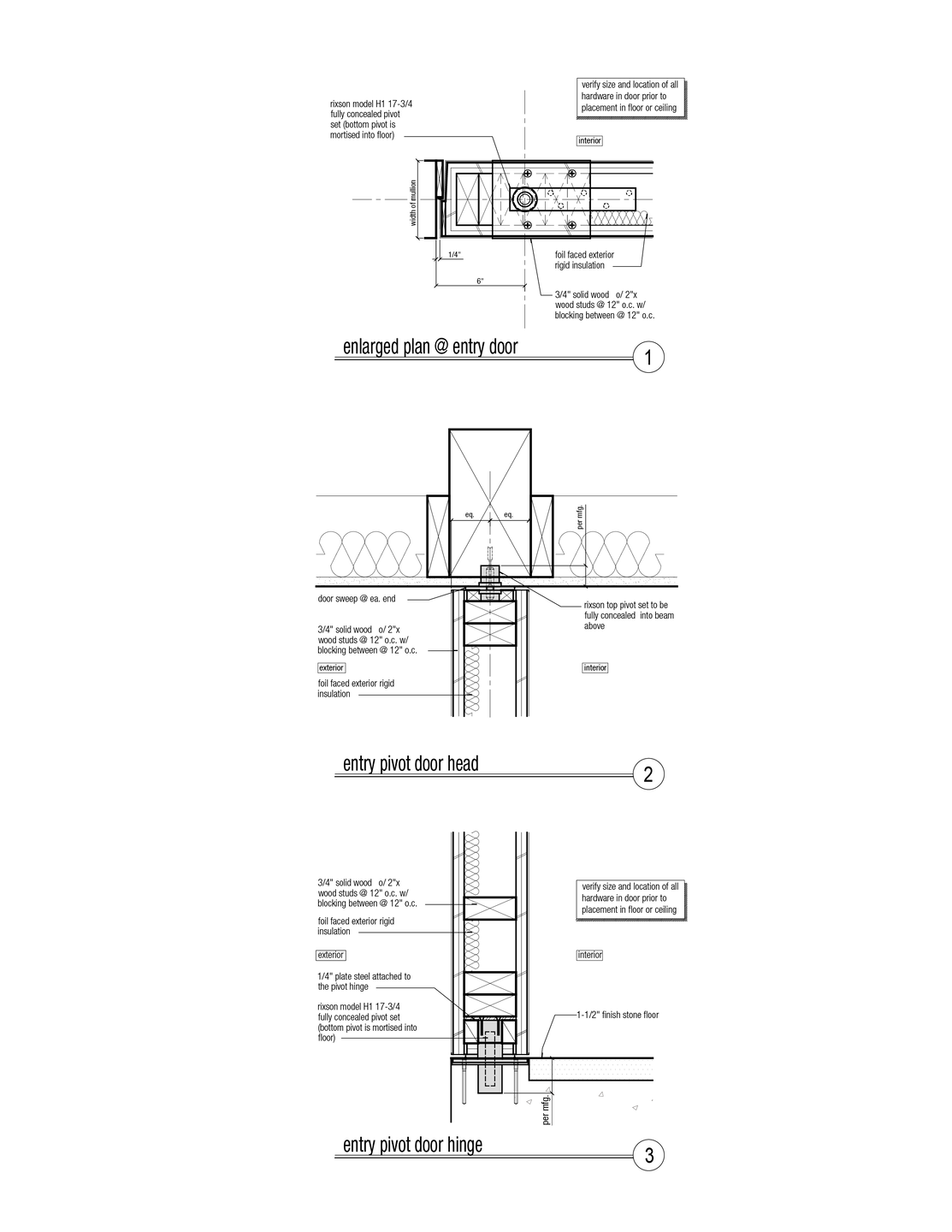 Terra - Entry Pivot Door Detail